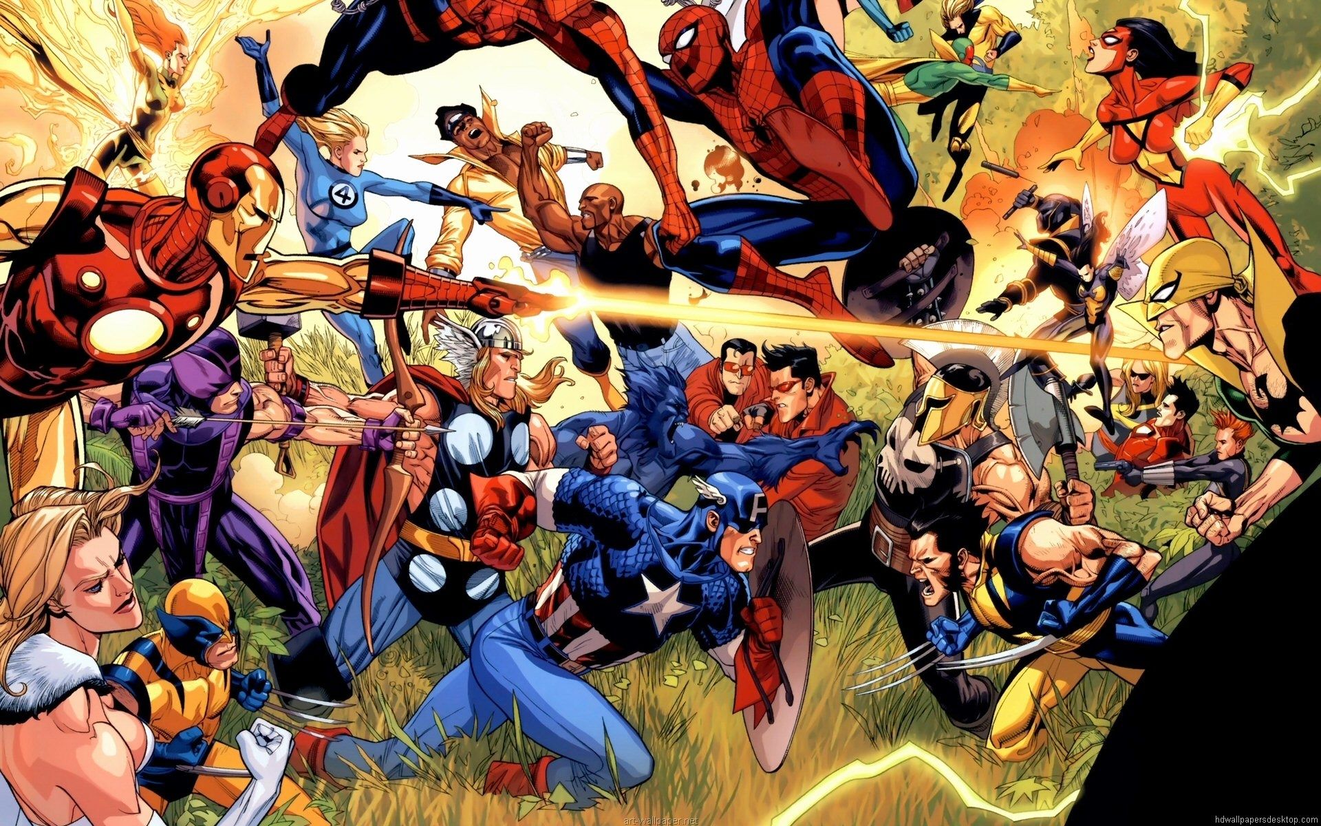 Battaglia eroi Marvel Comics, 1920x1200 WUXGA, PC