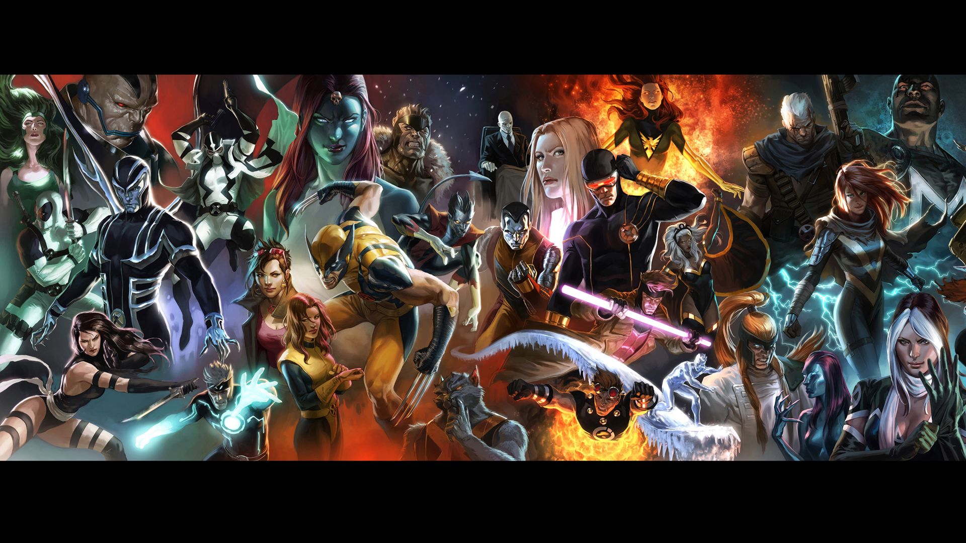 Personaggi Marvel collage, 1920x1080 Full HD, PC Desktop