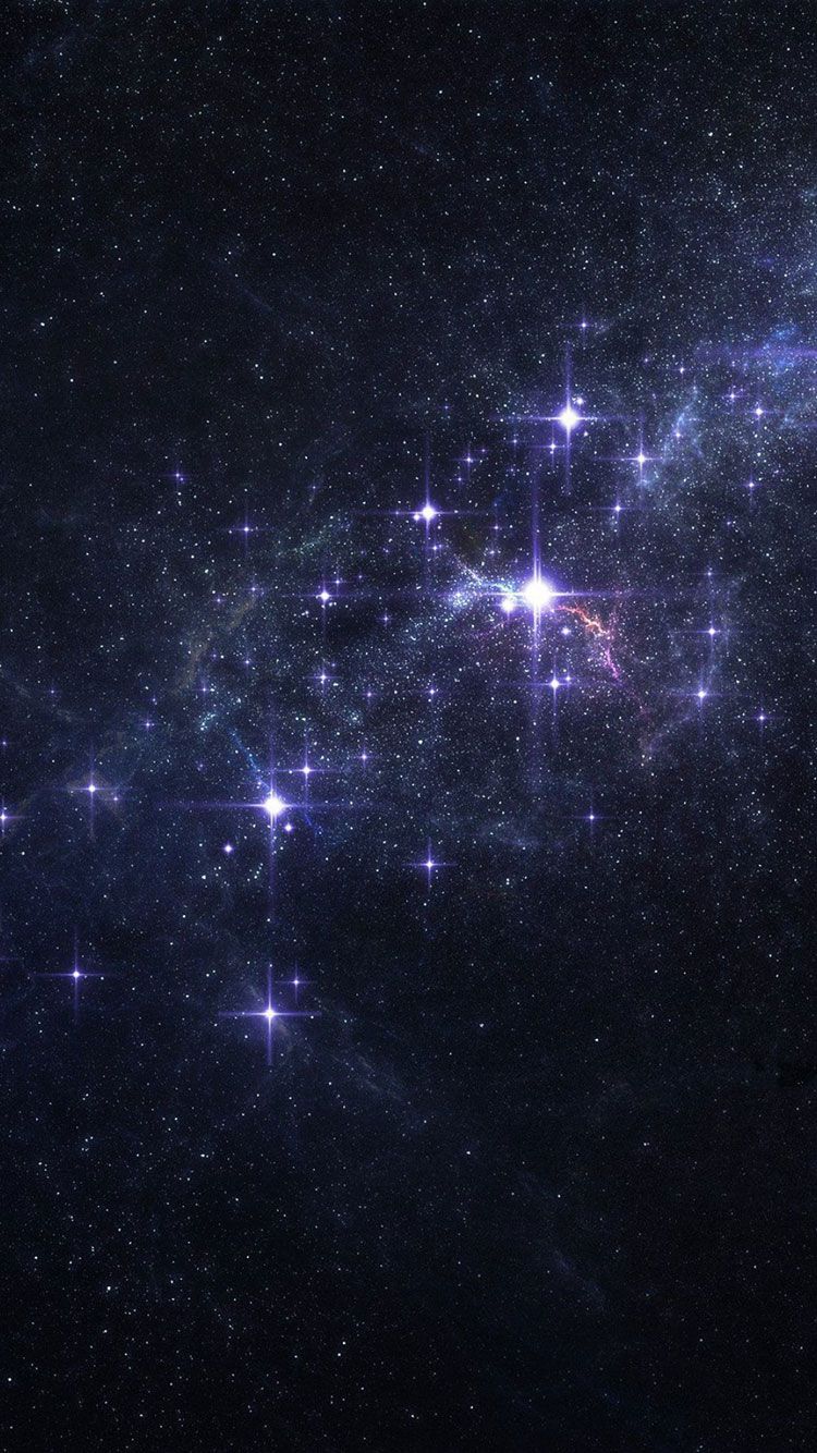 Stelle e nebulosa spaziale, 750x1334 Full HD Verticale, iPhone Plus