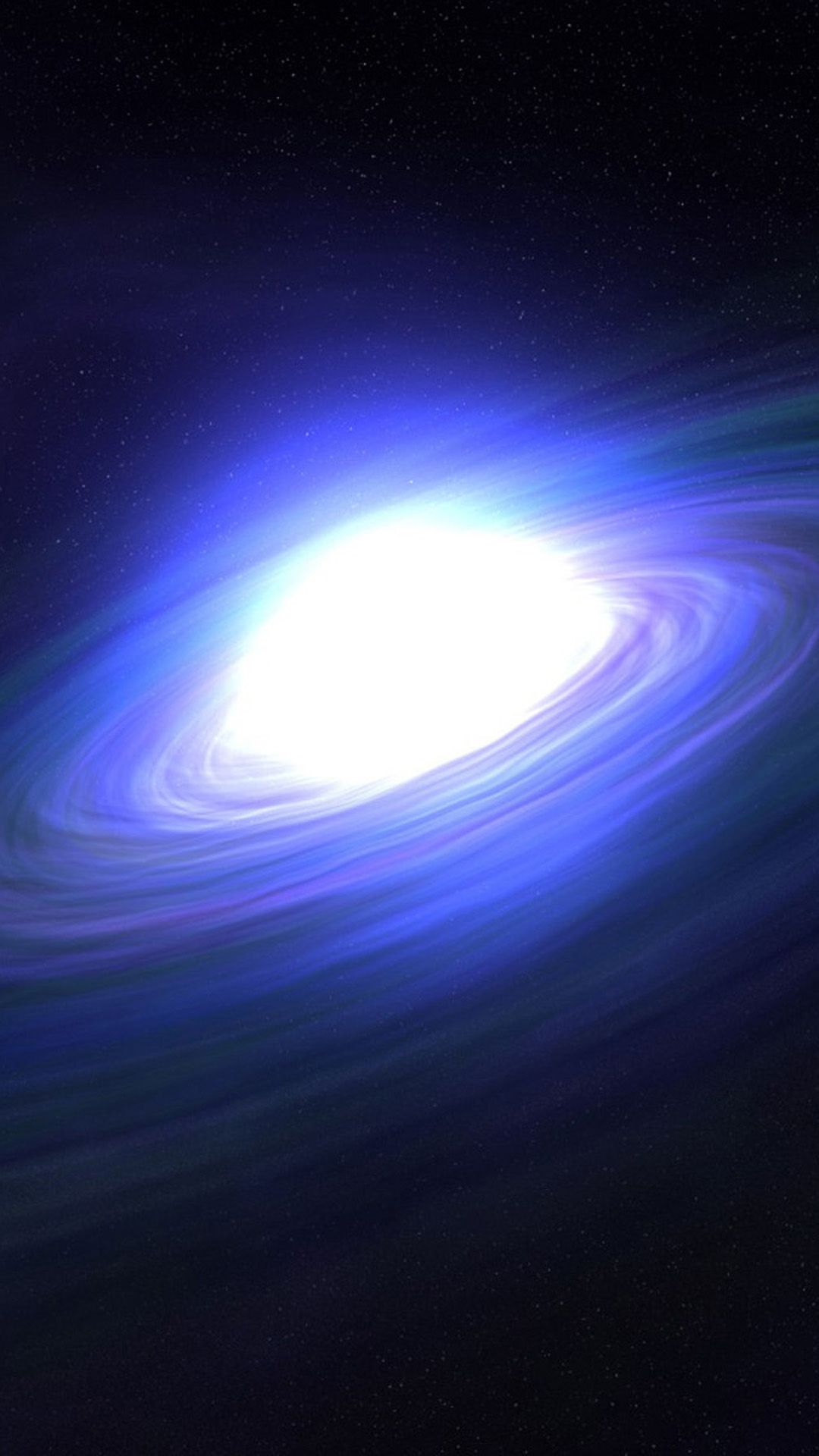 Galassia a spirale blu, 1080x1920 Verticale, iPhone Air
