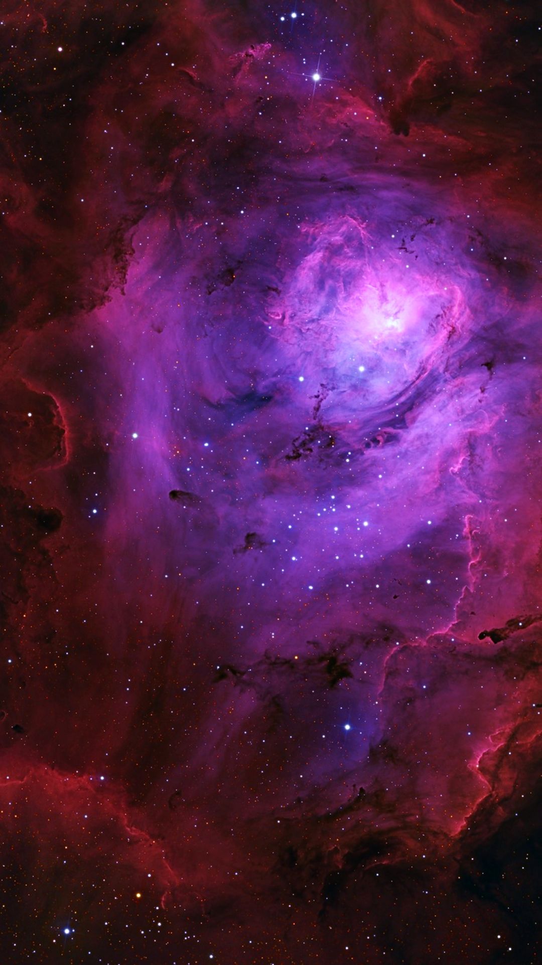 Nebulosa viola e rosa, 1080x1920 Full HD Verticale, iPhone Pro Max