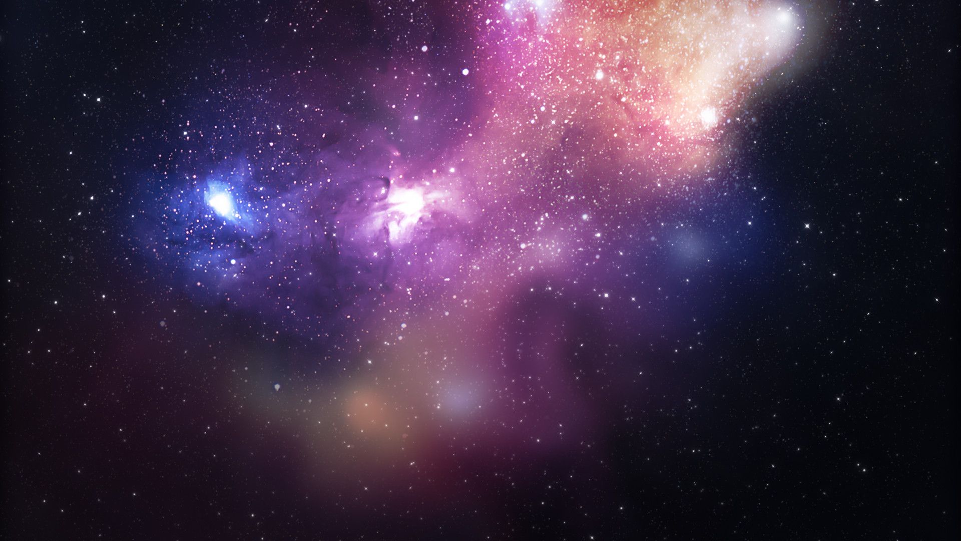 Nebulosa colorata con stelle, 1920x1080 Full HD 1080p, Desktop