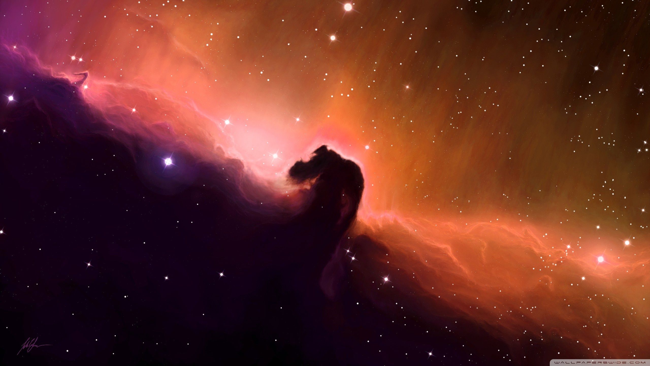Nebulosa Testa di Cavallo arancione, 2560x1440 2K QHD, PC