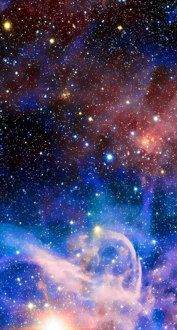 Nebulosa colorata con stelle, 736x1375 Full HD Verticale, iPhone
