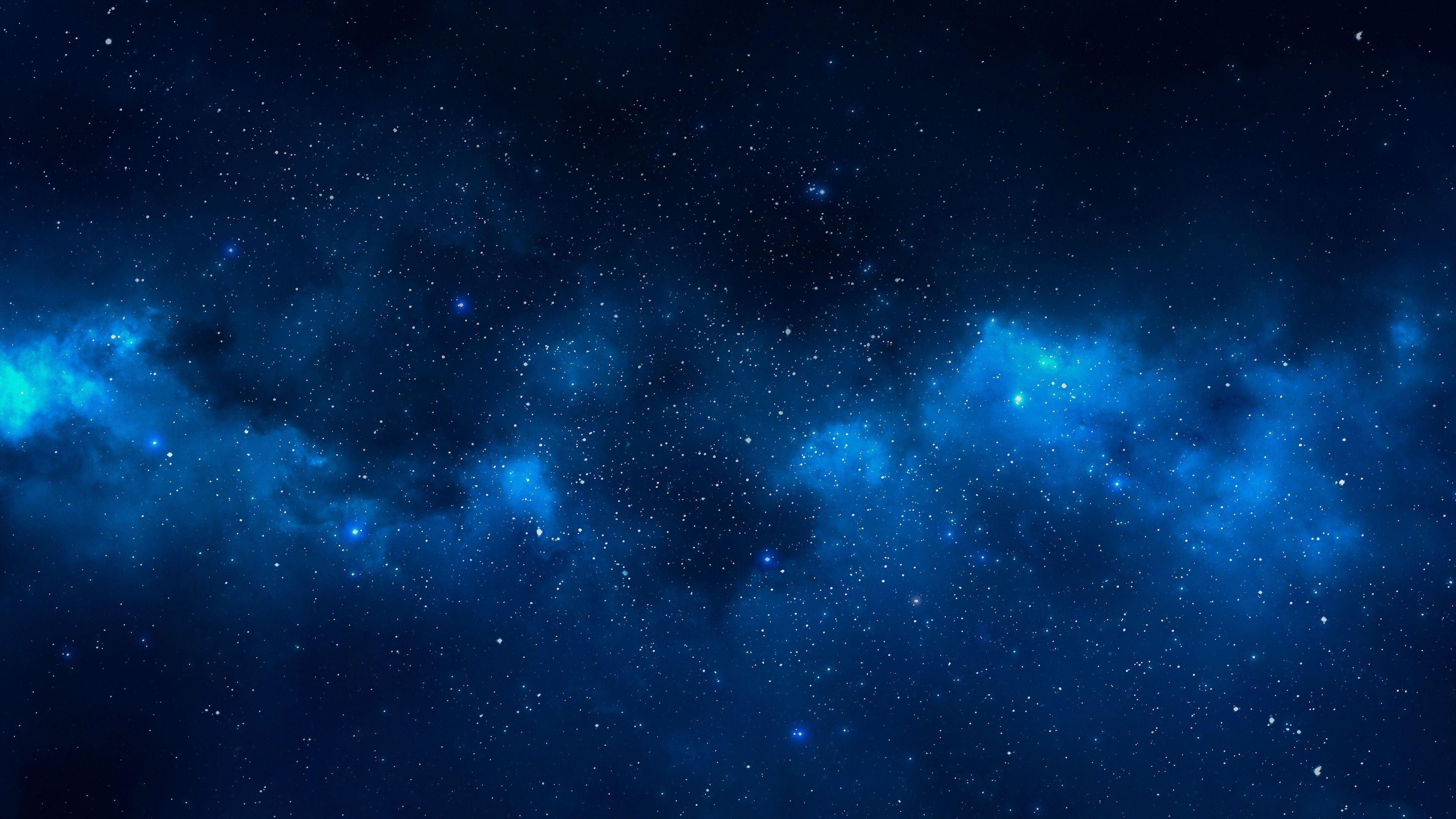 Nebulosa blu stellata, 3840x2160 UHD, PC 4K