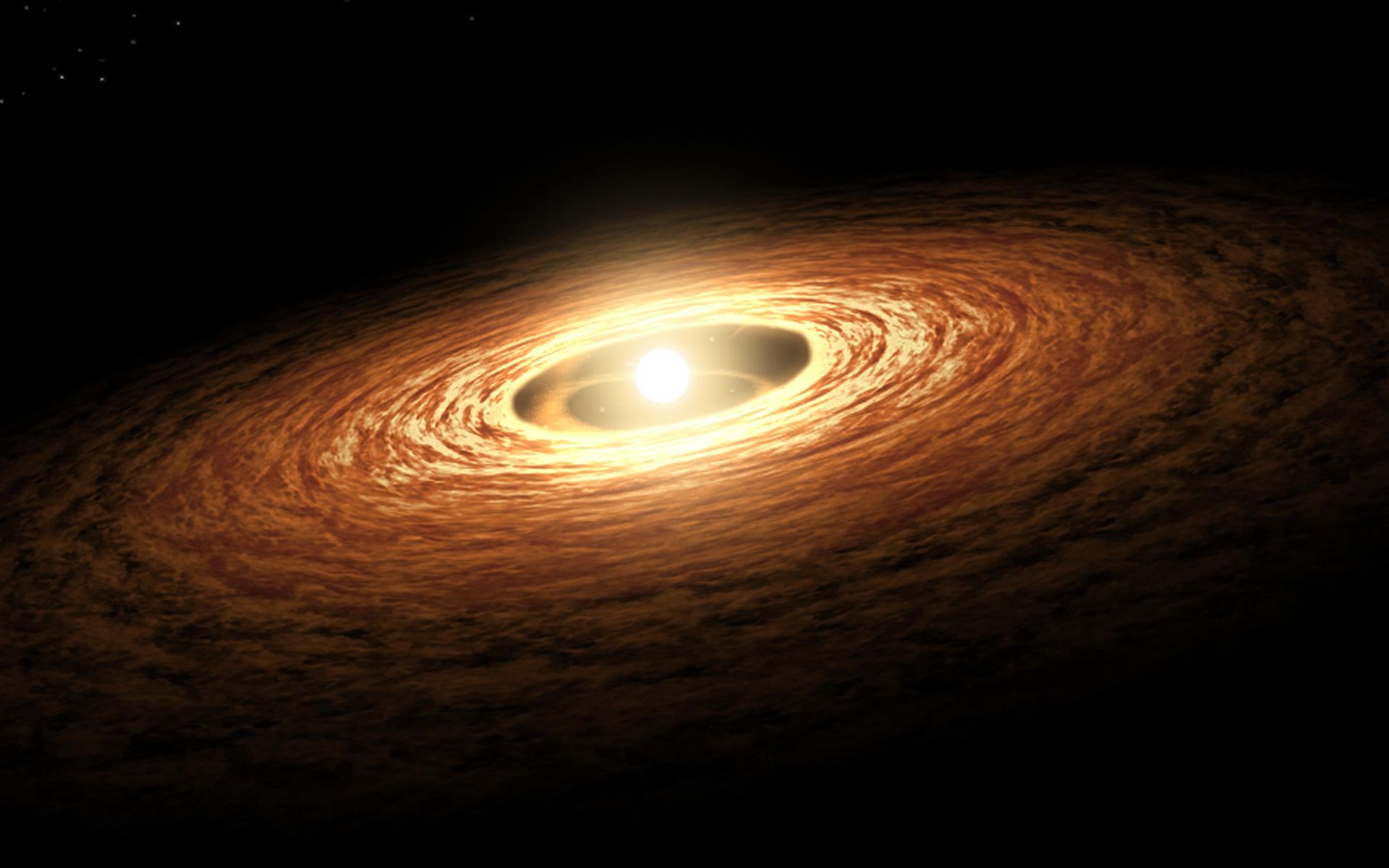 Galassia dorata a spirale, 1920x1200 Full HD+ WUXGA, Desktop