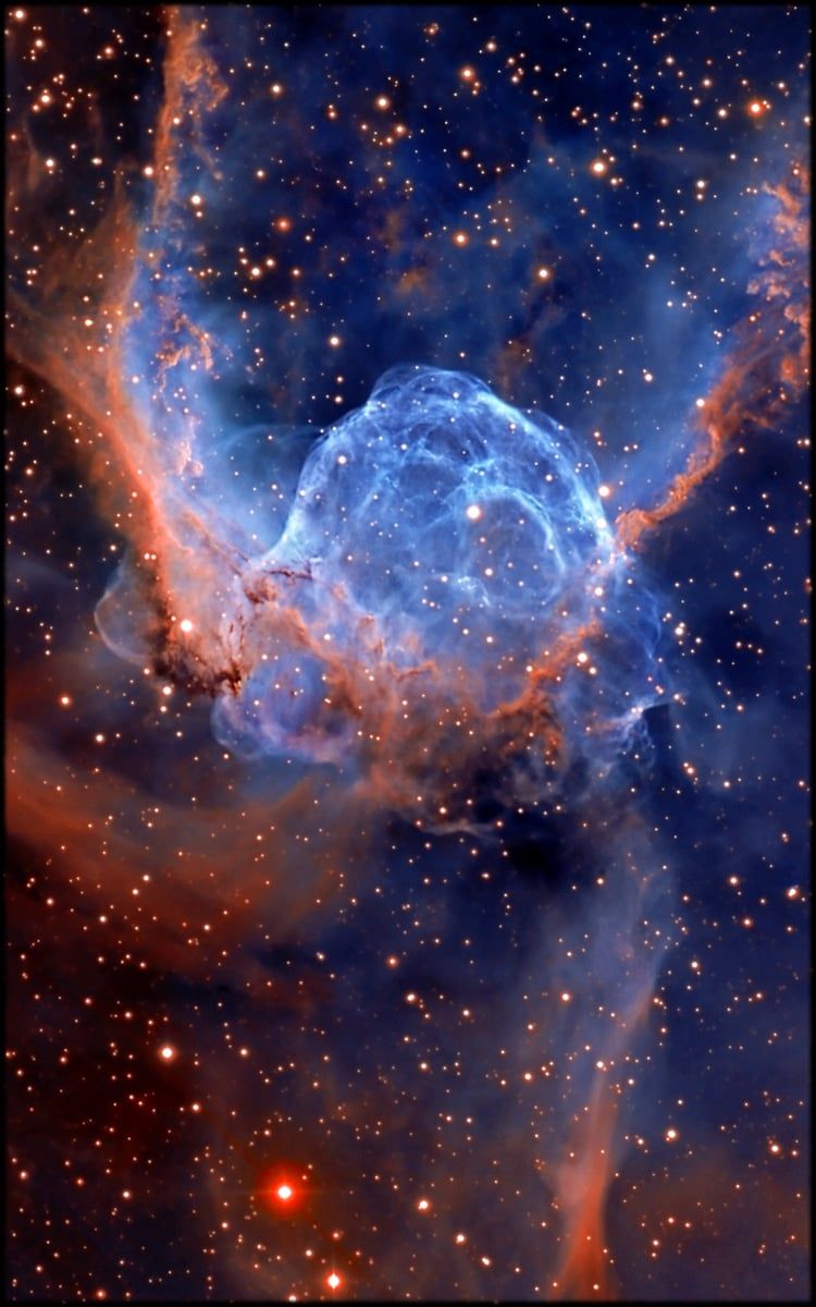 Nebulosa Casco di Thor blu, 750x1200 Verticale, Telefono