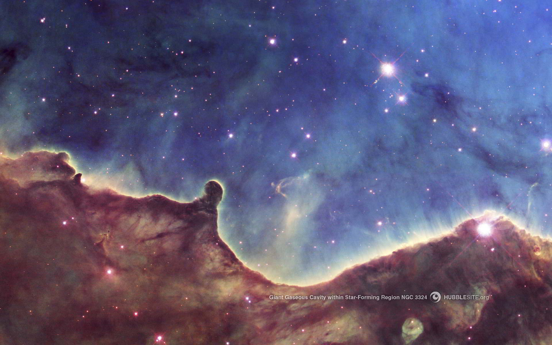 Nebulosa e stelle spaziali, 1920x1200 WUXGA, Laptop