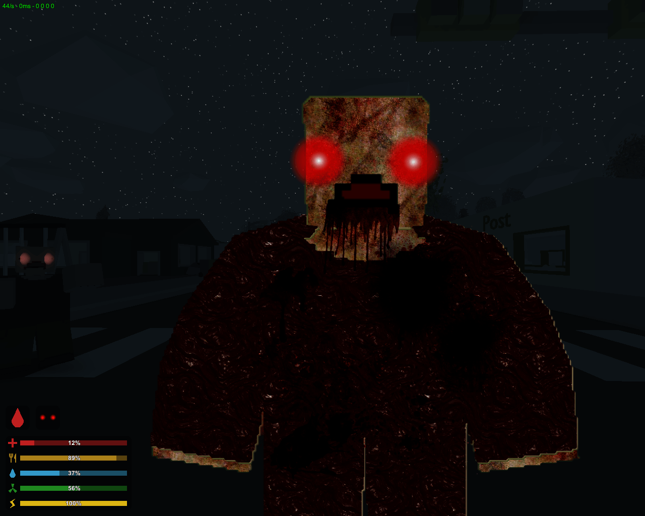 Zombie pixel art volto verde, 1000x1000 HD, PC