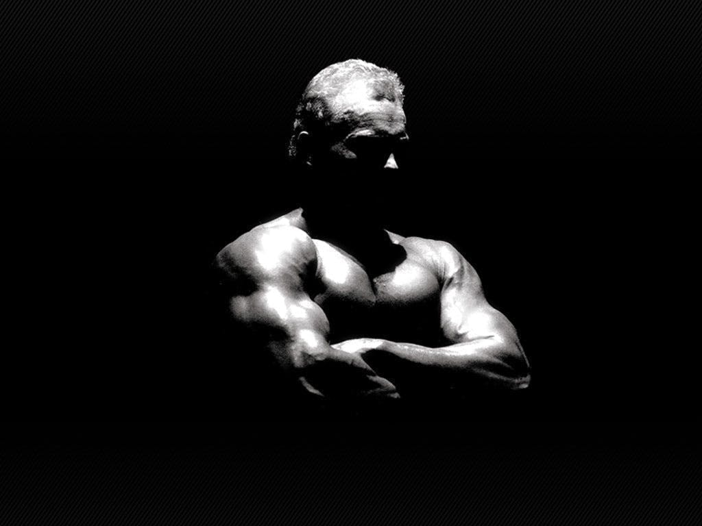 Uomo muscoloso bianco e nero, 1024x768 HD, iMac
