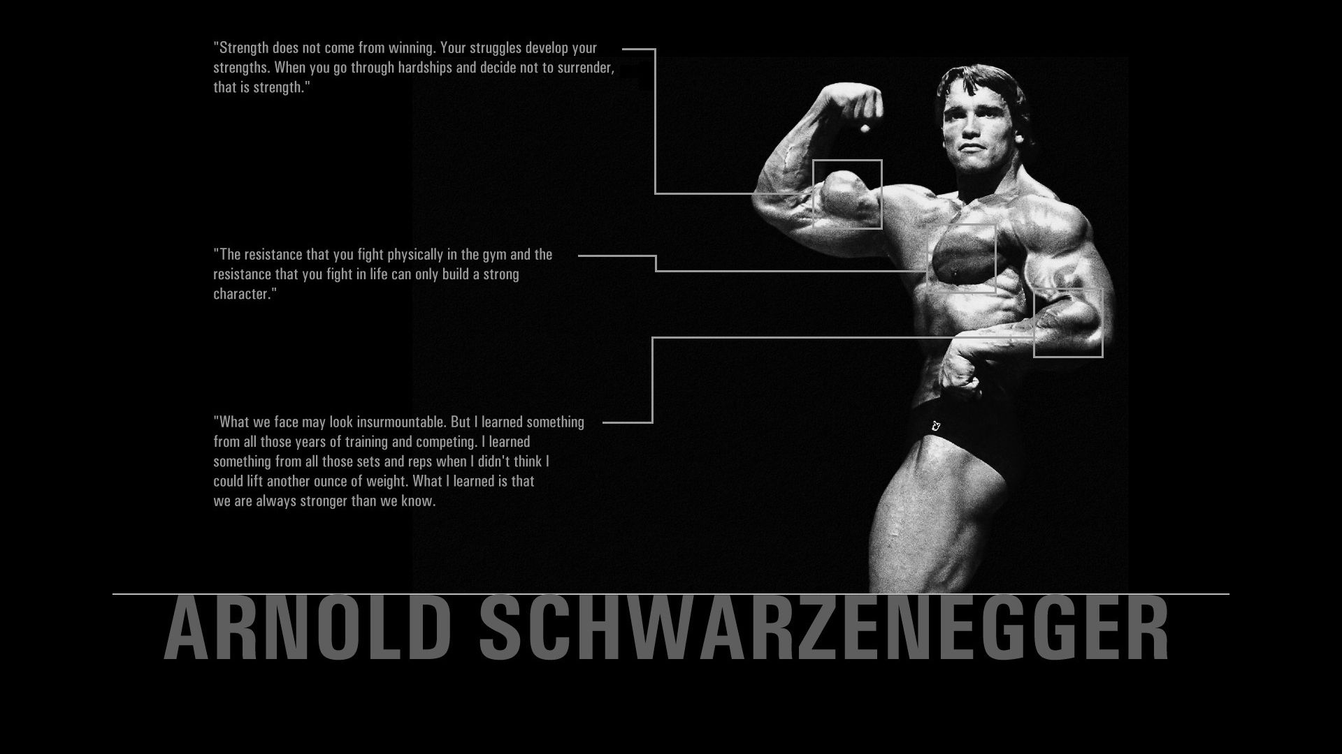Arnold Schwarzenegger bodybuilder bianco e nero, 1920x1080 1080p, PC
