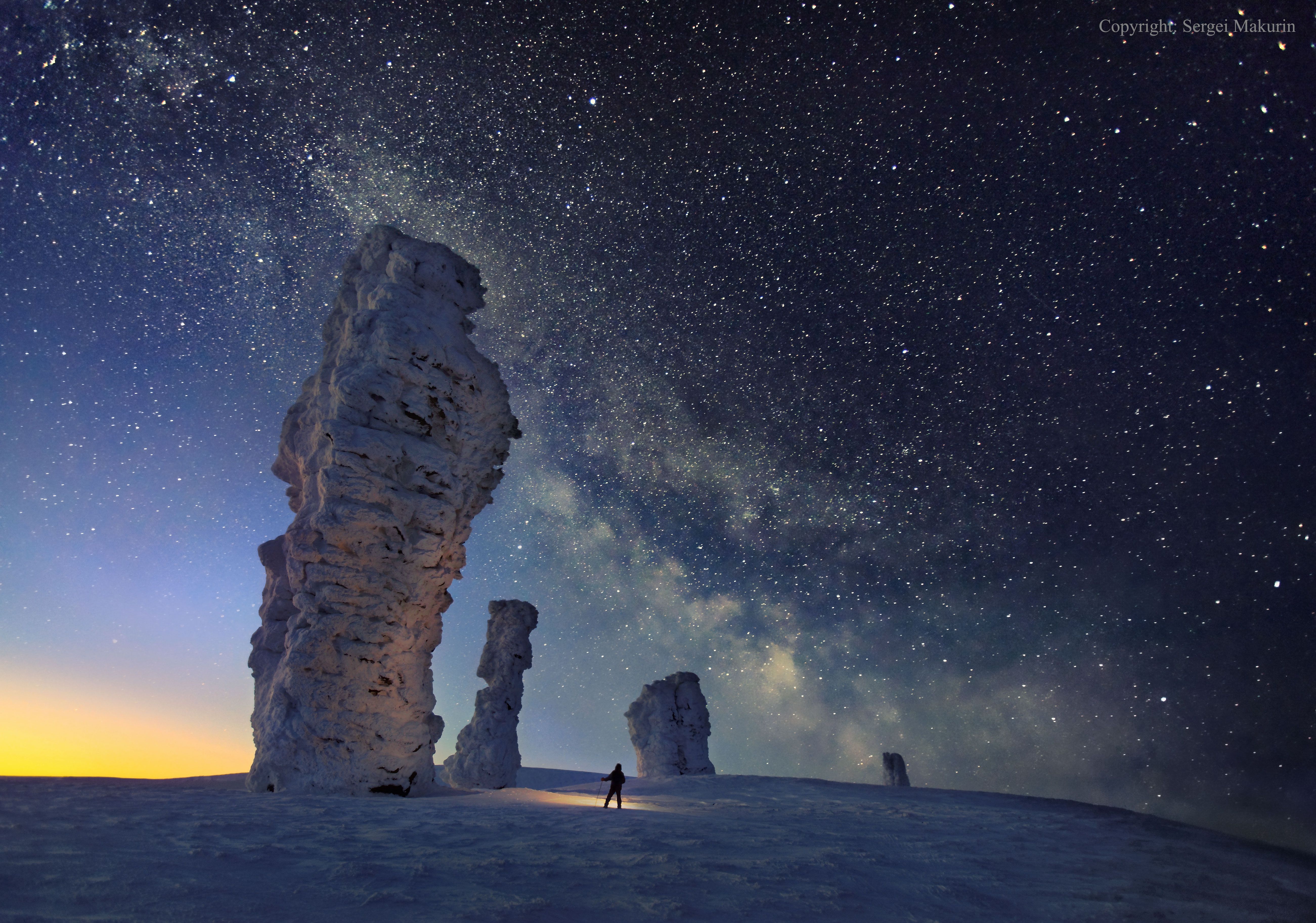 Via Lattea sopra i Sette Uomini Forti, 5204x3650 4K Ultra HD, Monitor 4K