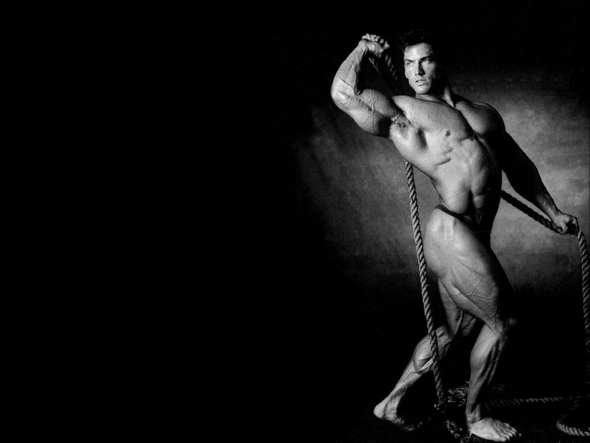 Bodybuilder in bianco e nero, 1152x864 HD, Desktop