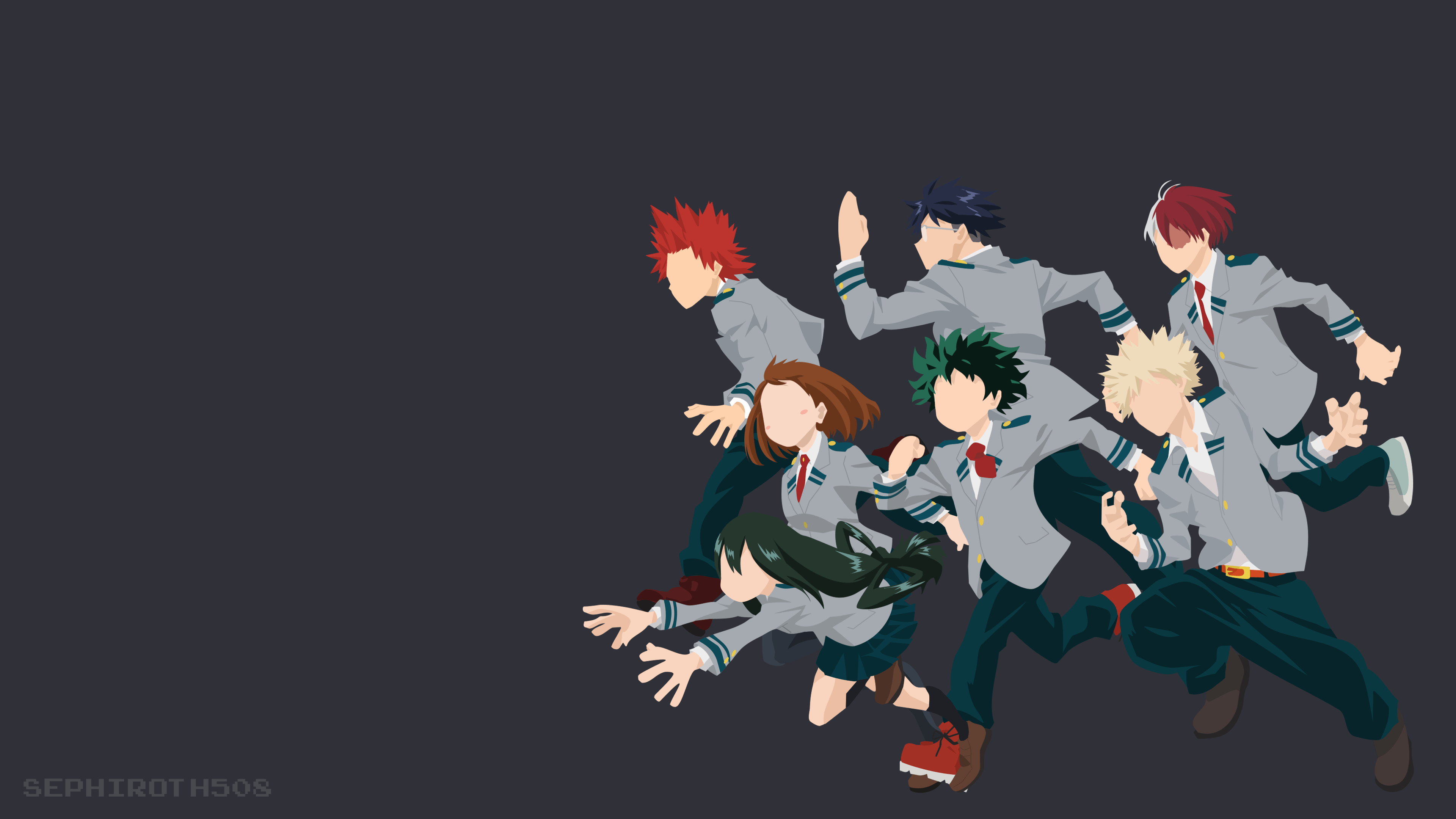 My Hero Academia personaggi anime, 3840x2160 4K, PC Desktop