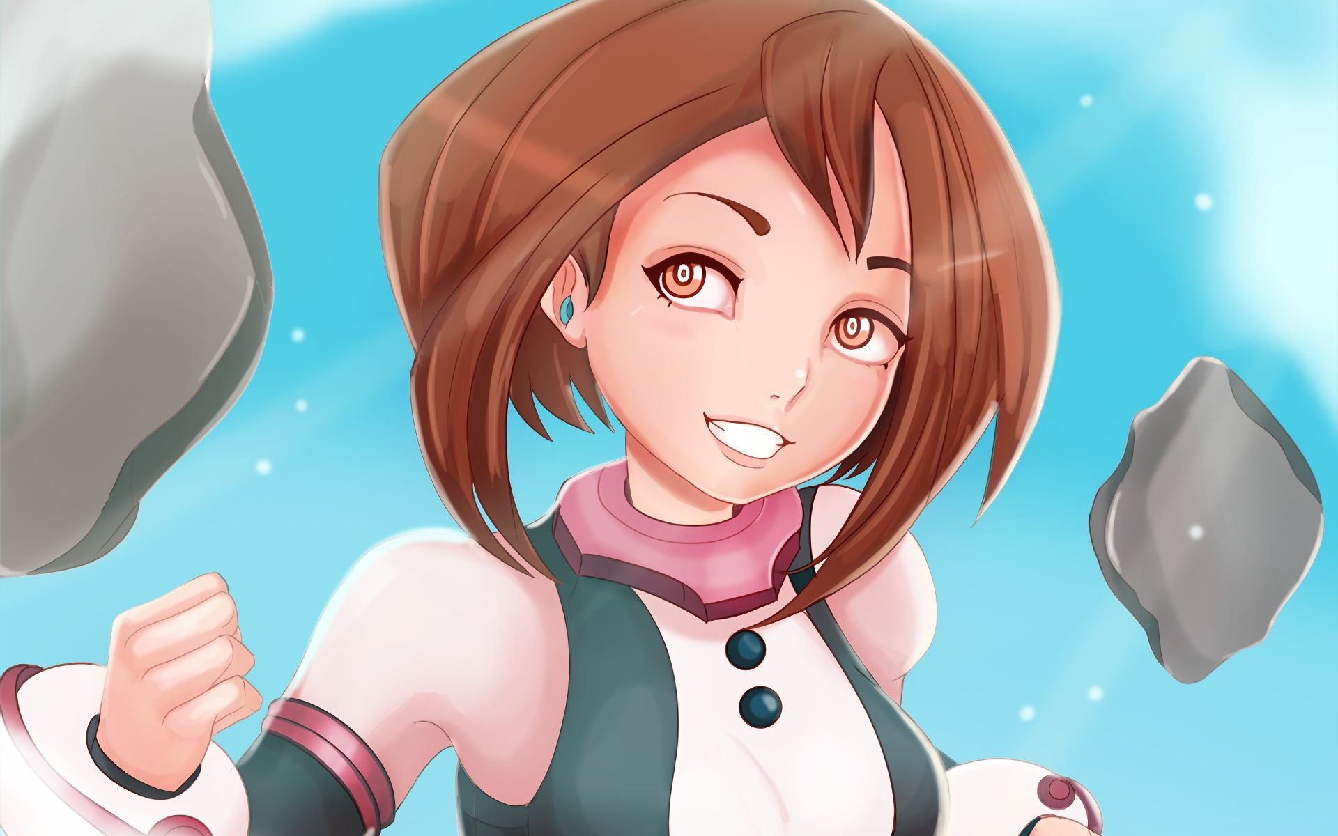 Uraraka BNHA cheerleader gruppo, 1412x1000 720p, PC