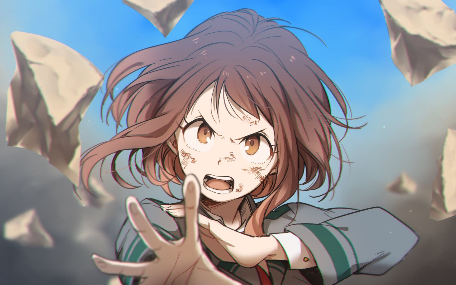 Ochaco Uraraka, My Hero Academia, anime shonen, 1920x1200 Full HD+, Desktop