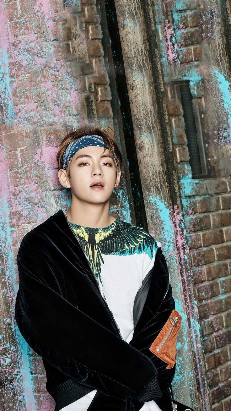 V dei BTS, ritratto artistico, Bangtan Sonyeondan, 736x1308 Full HD Verticale, iPhone