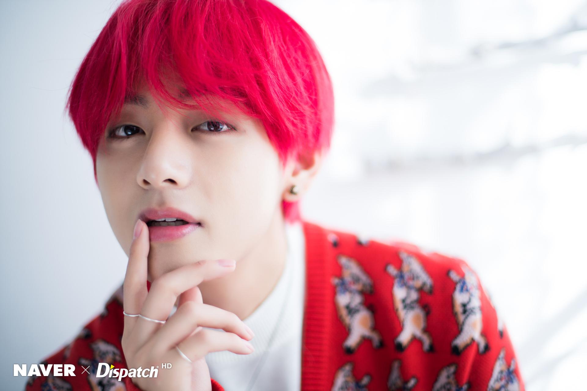 V BTS capelli rossi, 1920x1280 Full HD+ WUXGA, Desktop