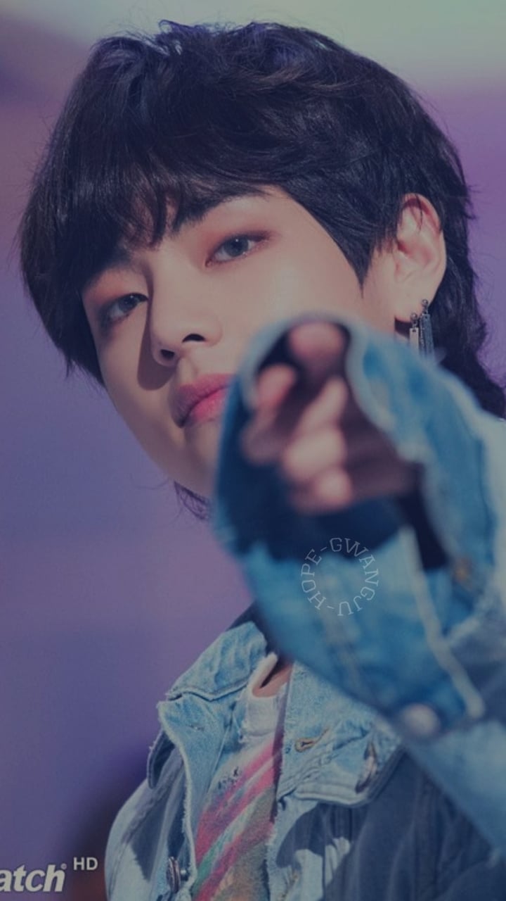 V dei BTS in denim, 720x1280 Verticale, Mobile