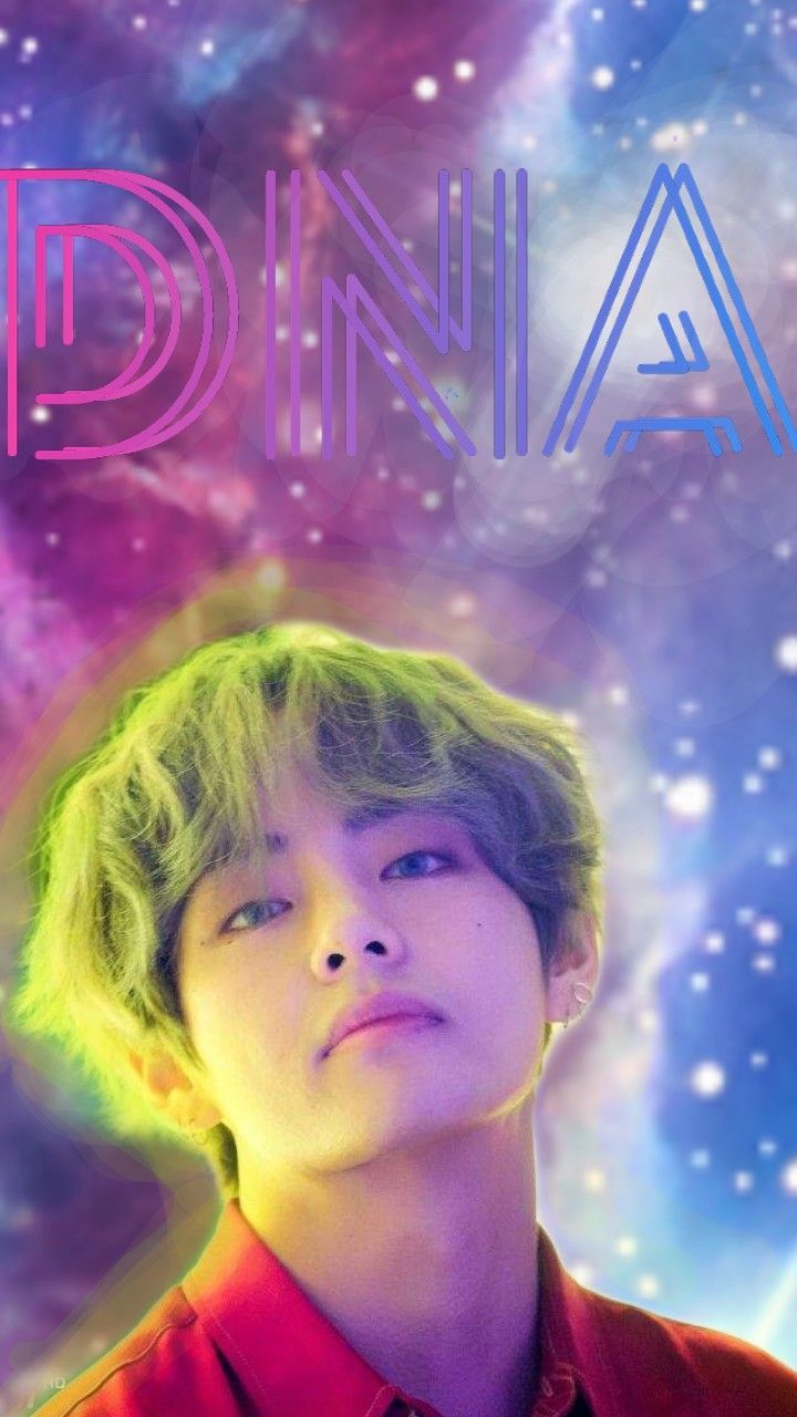 V Taehyung BTS, sfondo galassia, 720x1280 Verticale, Mobile