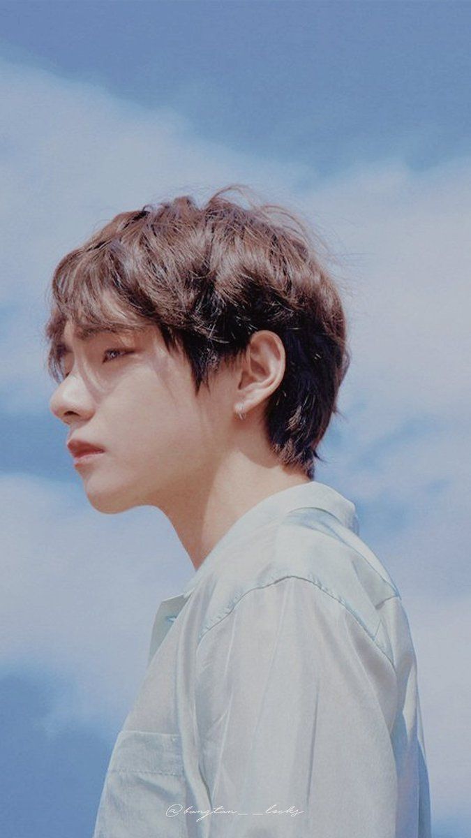 V BTS profilo cielo, gruppo K-pop, 675x1200 Verticale, Telefono