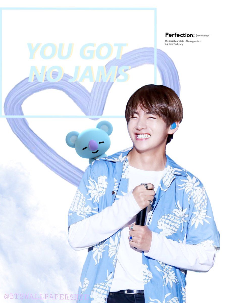 V BTS con peluche Koya, 900x1200 Verticale, Telefono
