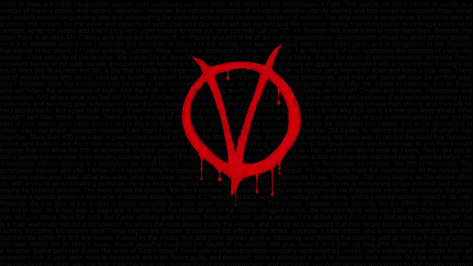 Maschera V per Vendetta rossa, 1920x1080 Full HD 1080p, Laptop