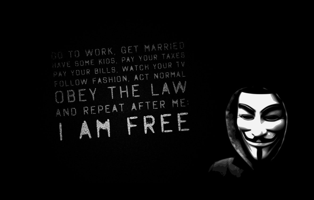Maschera Guy Fawkes, V per Vendetta, 1332x850 HD, Desktop