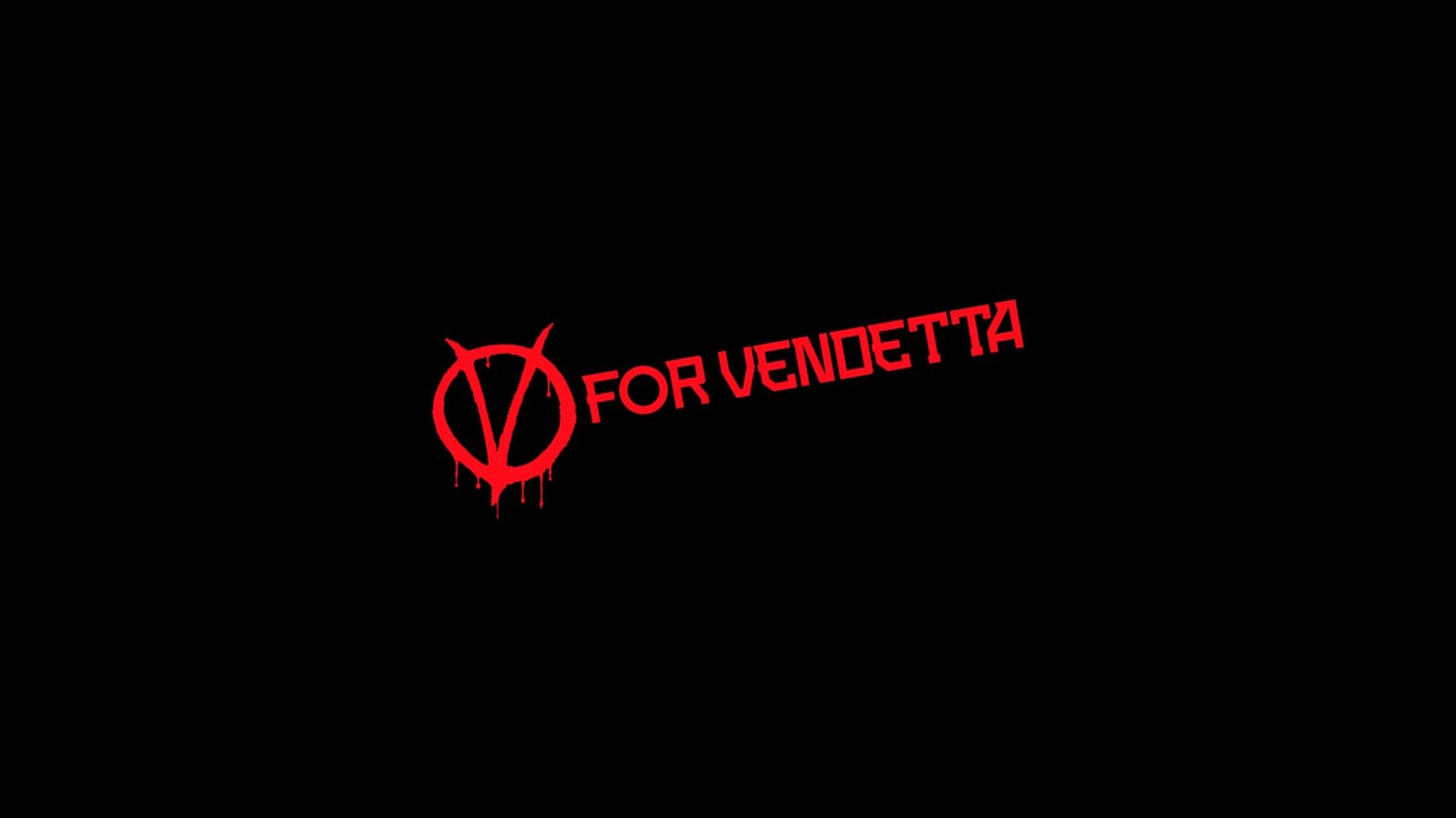 Logo V per Vendetta rosso, 1920x1080 Full HD 1080p, PC Desktop