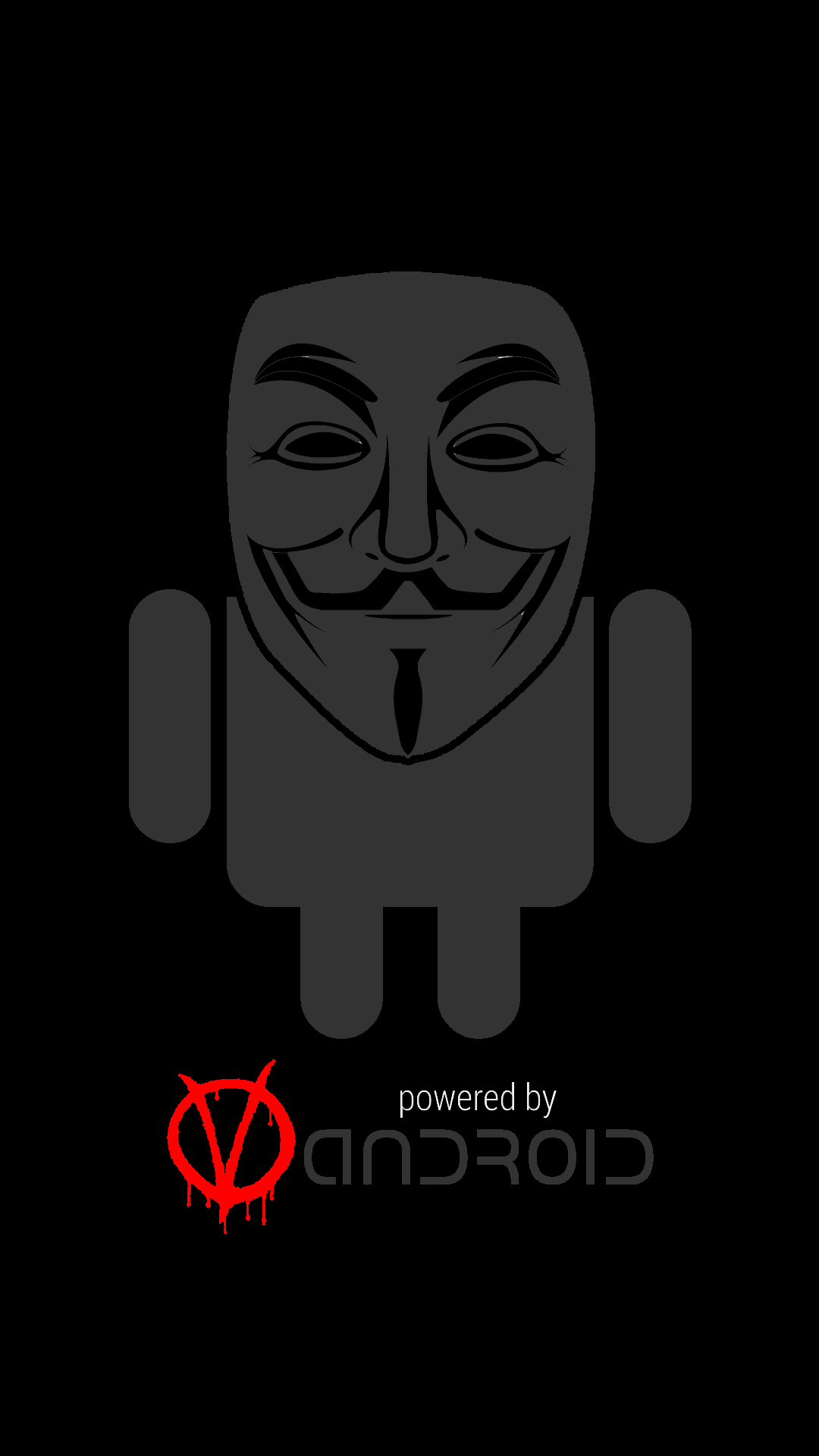 Maschera Guy Fawkes robot Android, 1080x1920 Full HD Verticale, Smartphone