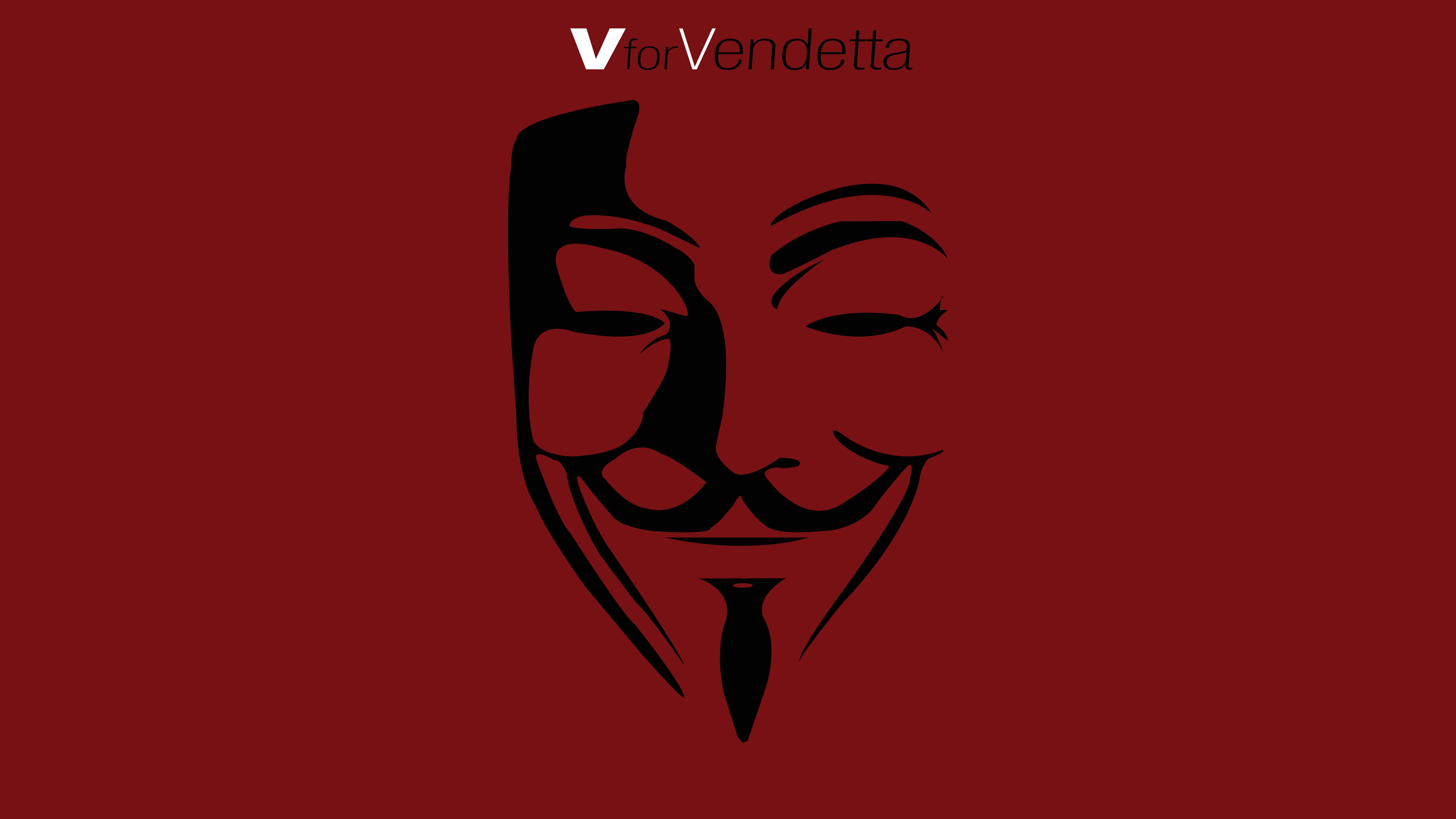 Maschera Guy Fawkes V per Vendetta, 9900x5569 4K Ultra HD, Monitor 4K