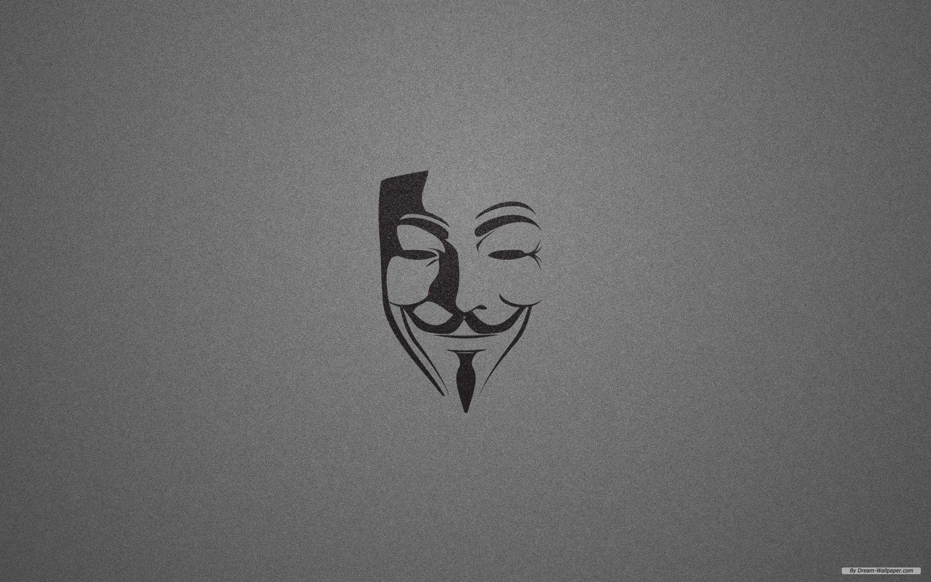 Maschera Guy Fawkes minimalista, 1920x1200 Full HD+ WUXGA, Laptop