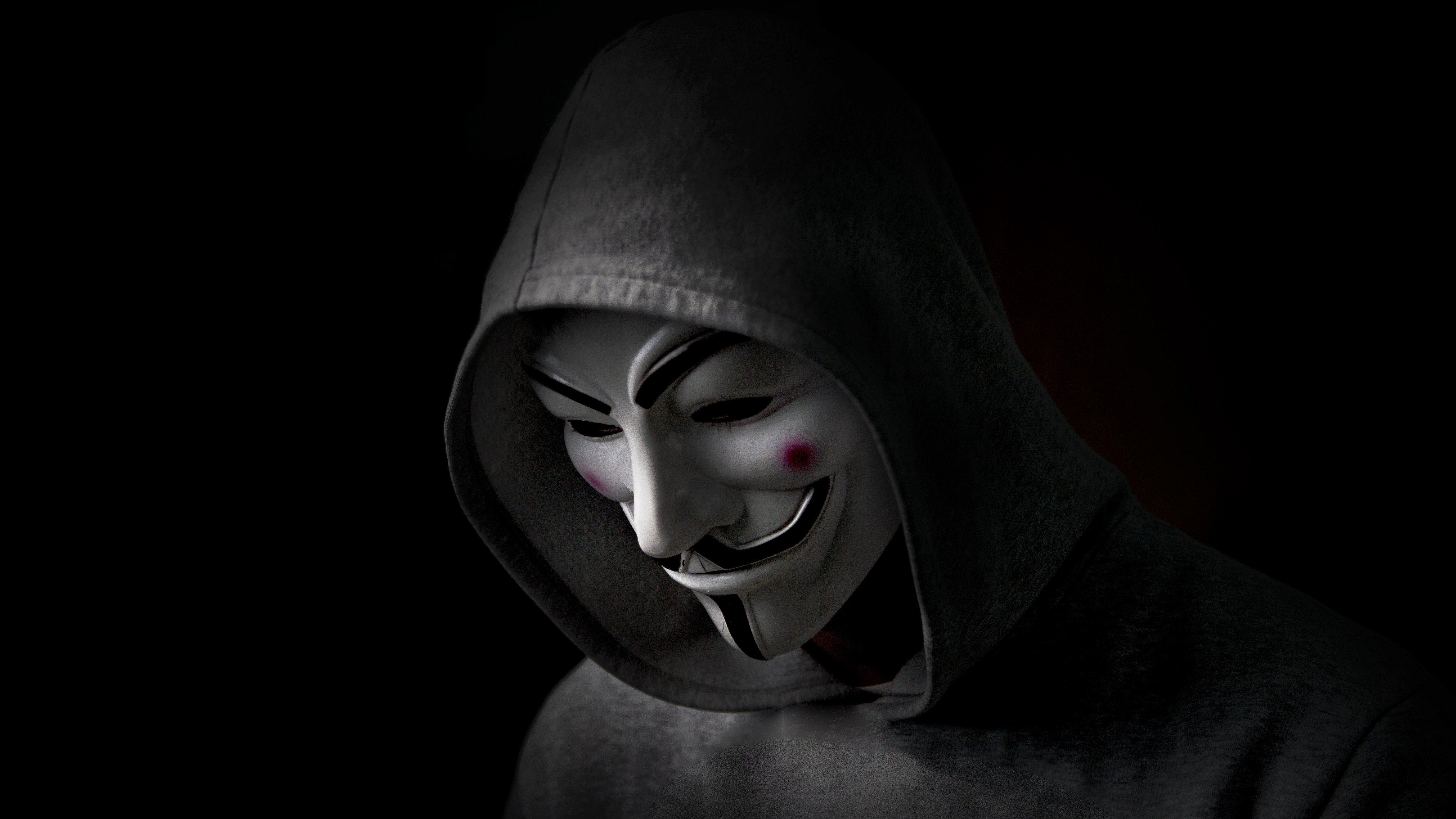 Maschera Guy Fawkes con cappuccio, 5500x3094 UHD, PC 4K
