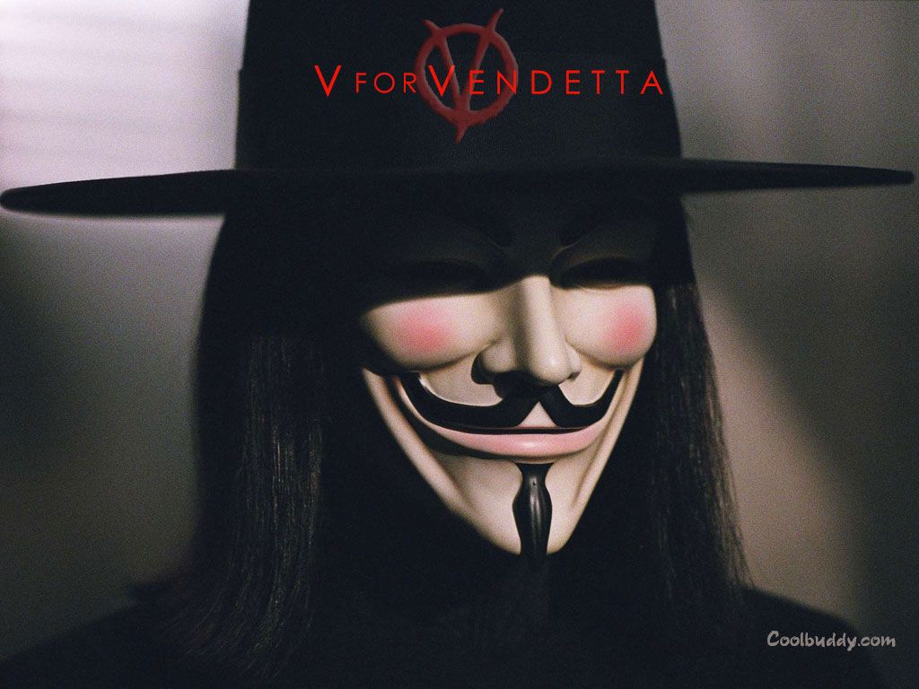 Maschera V per Vendetta, 1024x768 HD, Desktop