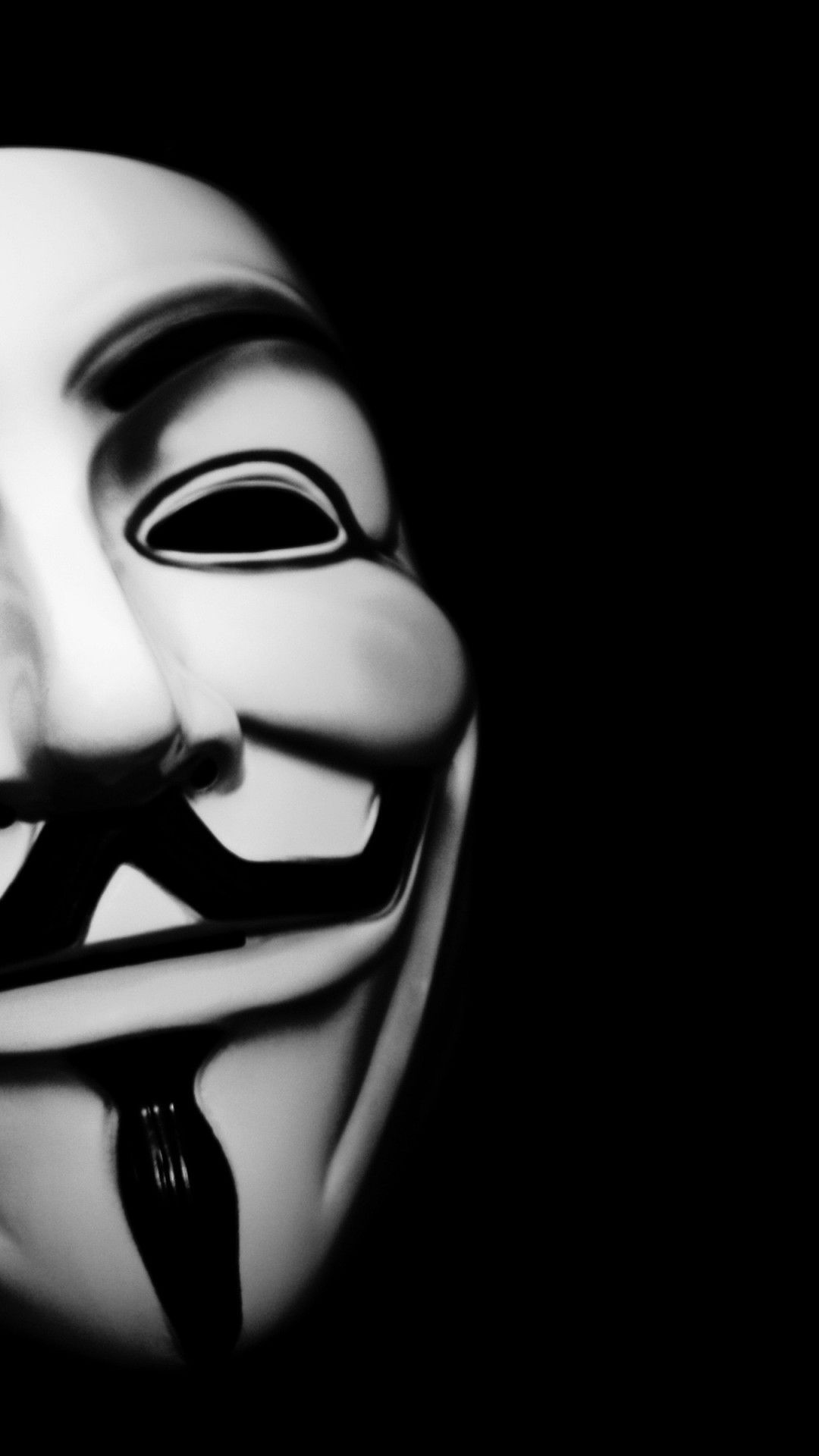 Maschera Guy Fawkes V per Vendetta, 1080x1920 Full HD Verticale, iPhone