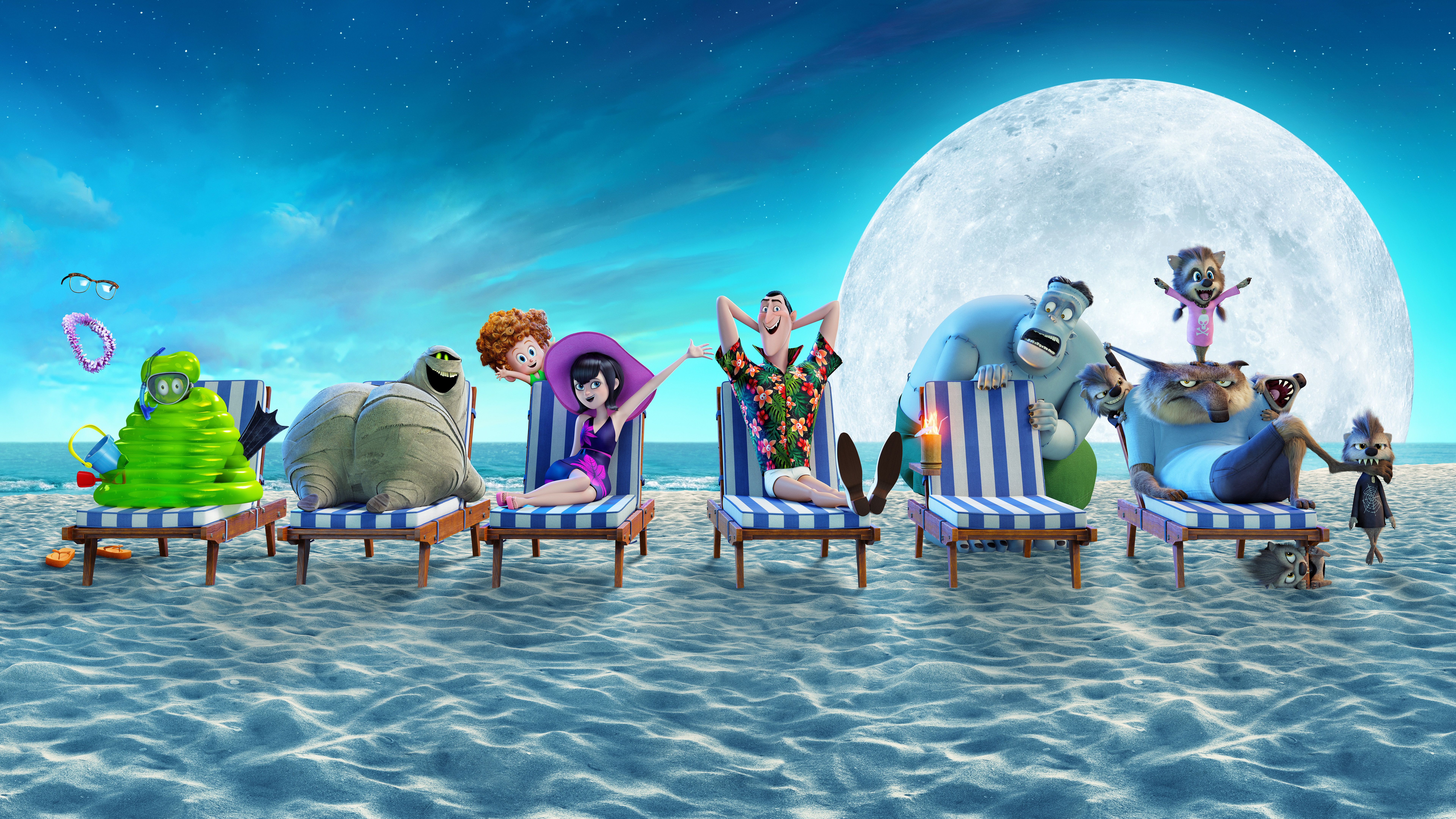 Hotel Transylvania spiaggia estiva, 7680x4320 4K Ultra HD, Monitor 4K