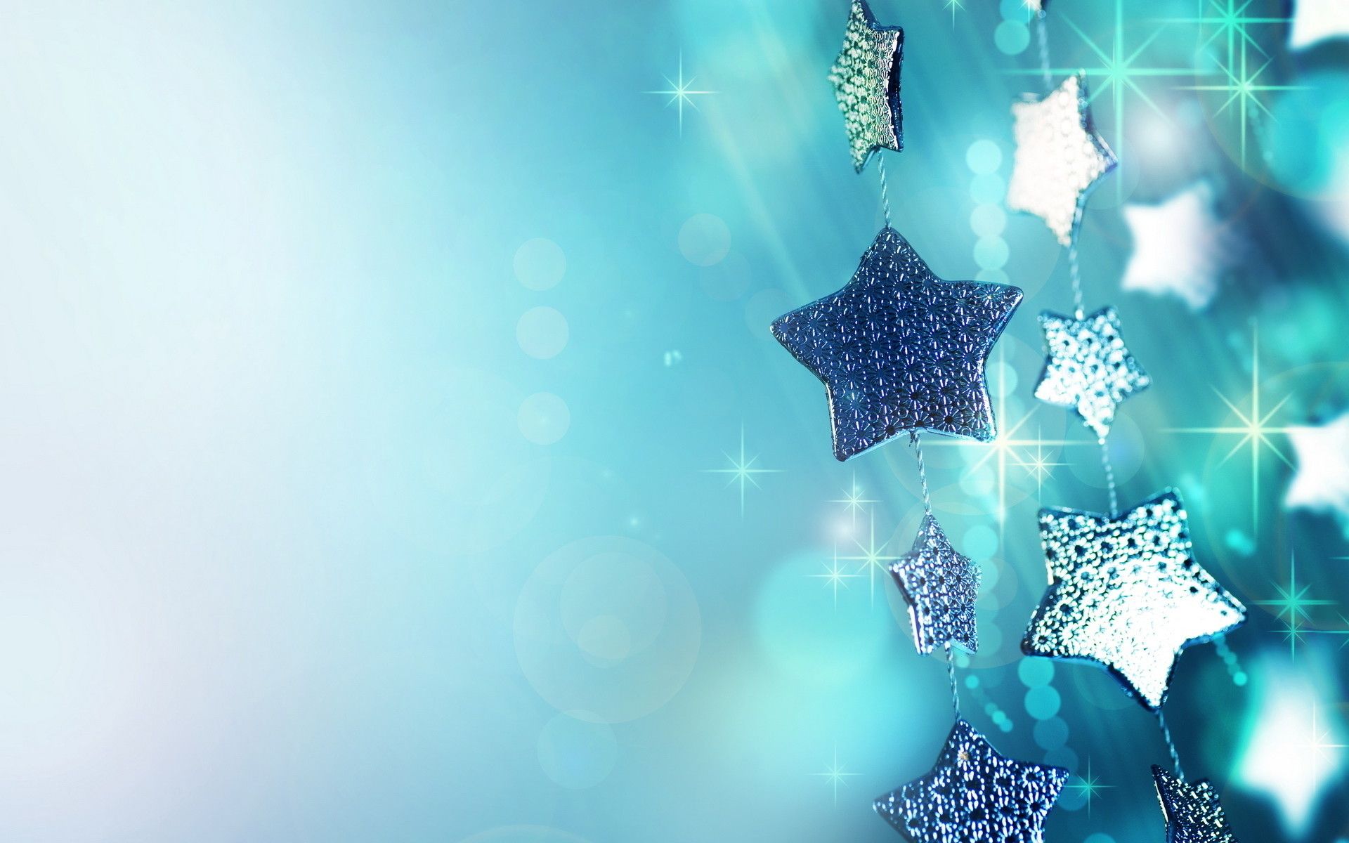 Stelle decorative blu natalizie, 1920x1200 Full HD+, PC Desktop
