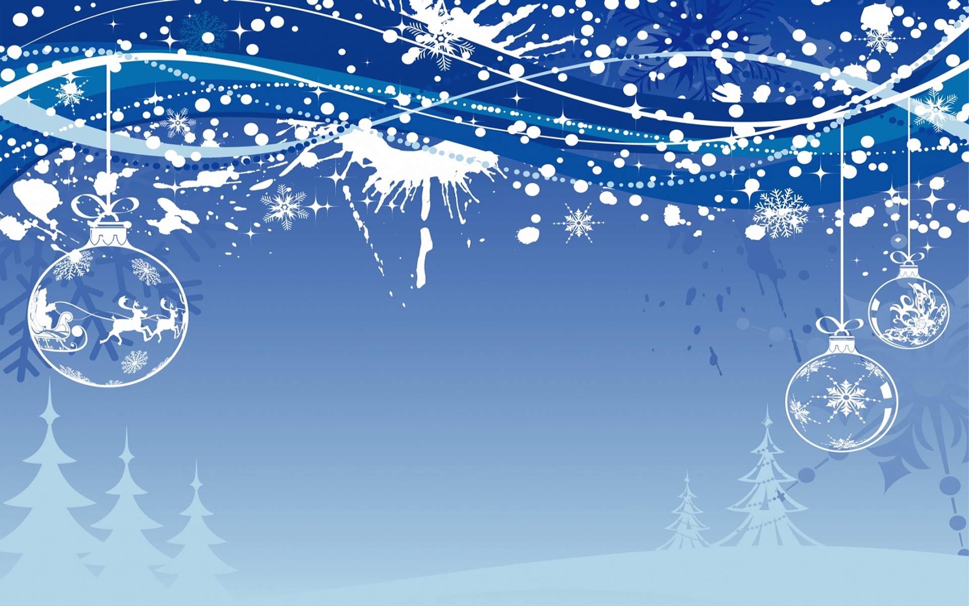 Palline natalizie blu neve, 1920x1200 Full HD+, Desktop