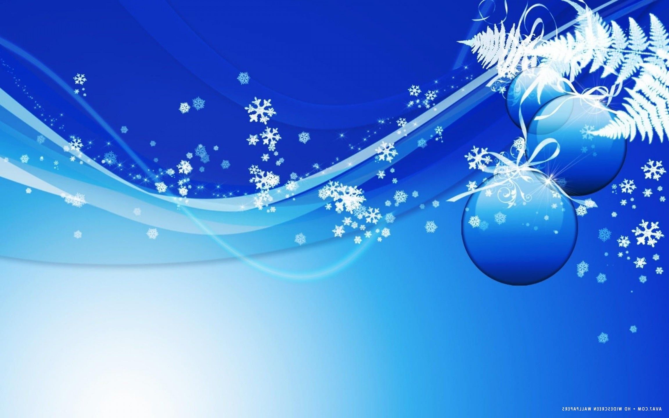 Palline di Natale blu astratte, 2304x1440 Hi-Res, PC