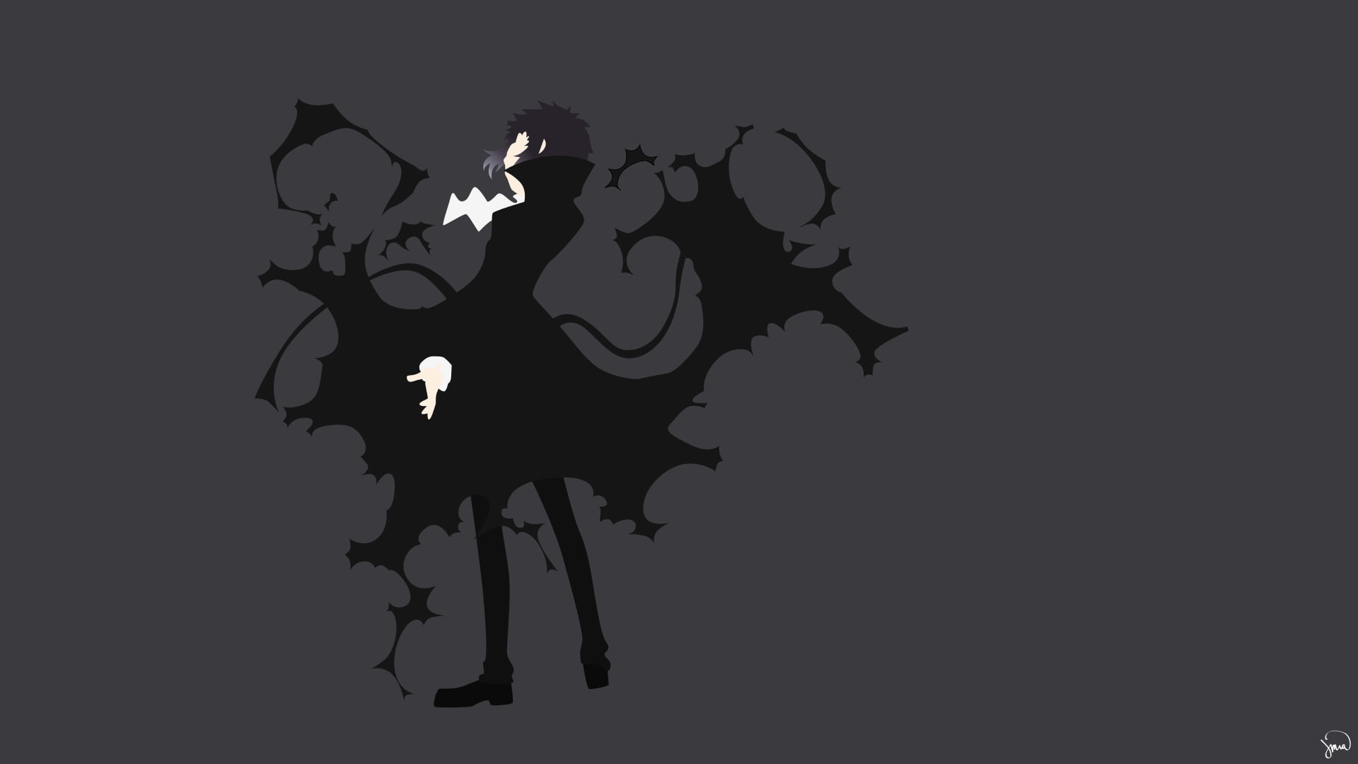 Akutagawa Ryuunosuke ombra nera, 1920x1080 1080p, PC