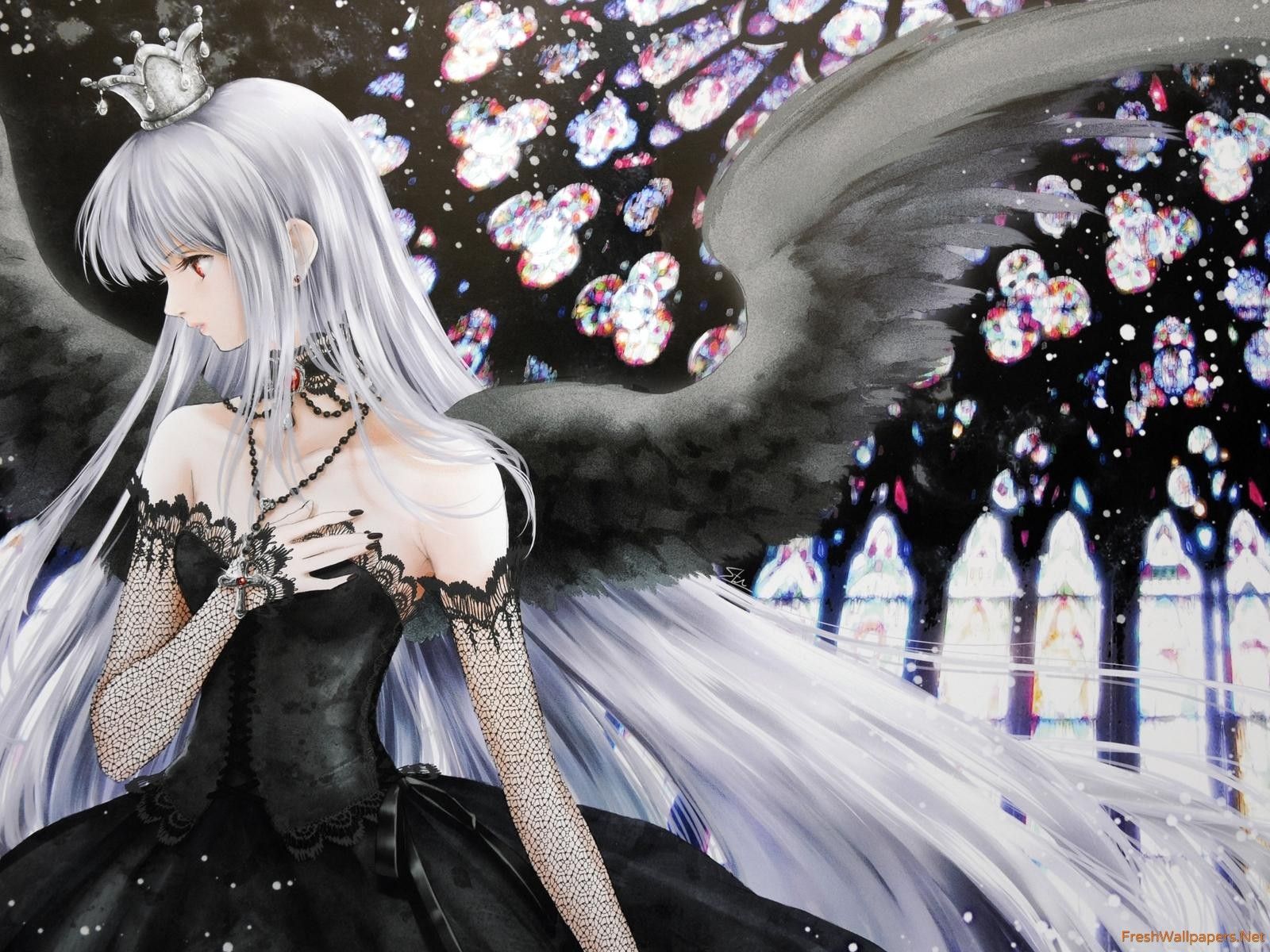 Rosario Vampire ragazza alata, 1600x1200 900p, PC