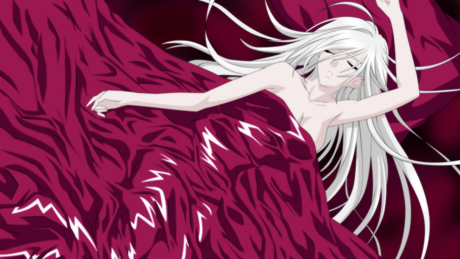 Rosario Vampire ragazza capelli bianchi, 1920x1080 Full HD, PC Desktop