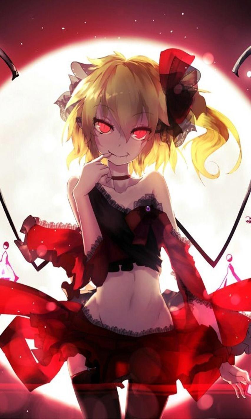 Anime vampira bionda occhi rossi, 852x1422 Full HD Verticale, Smartphone