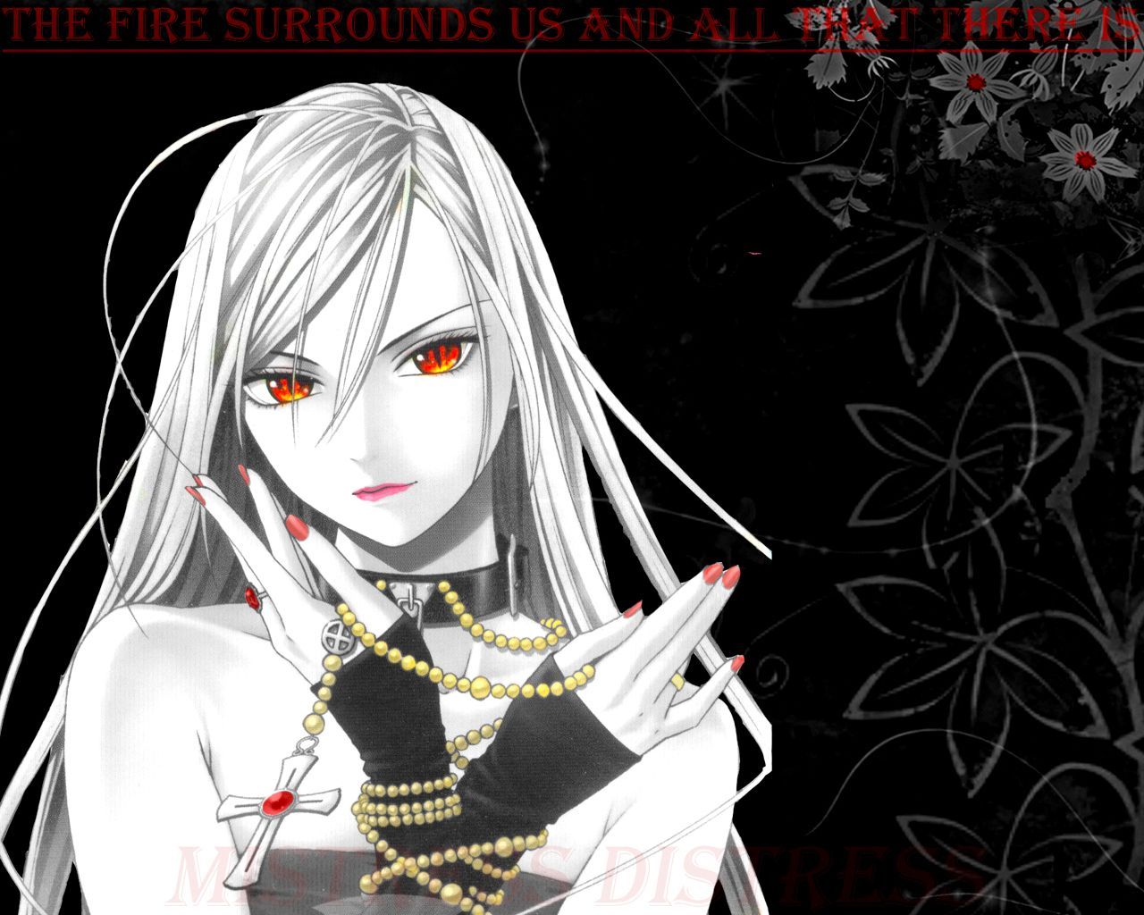 Vampira anime capelli bianchi, 1280x1024 HD, Desktop