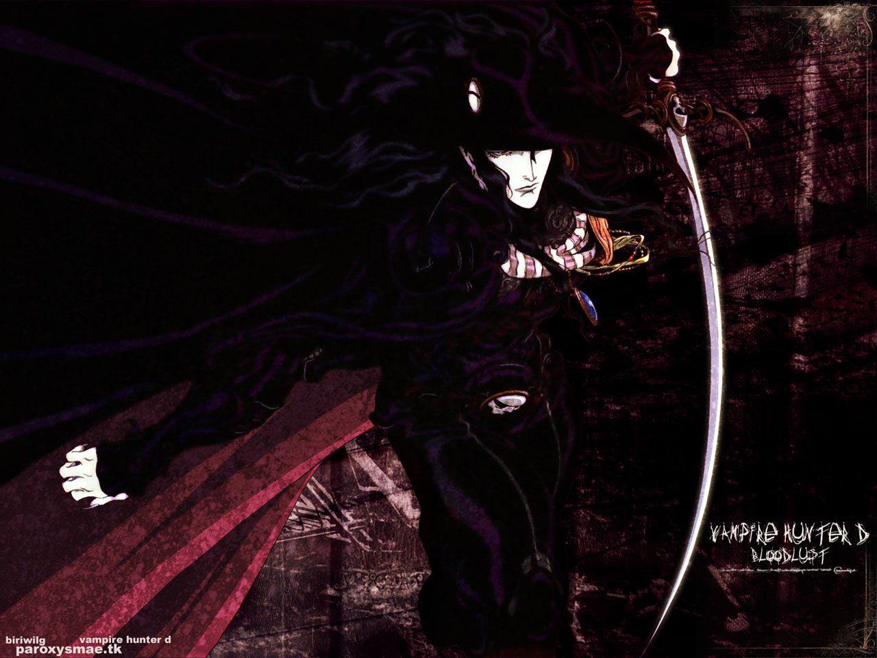 Vampire Hunter D con katana, anime, 1280x960 720p, PC