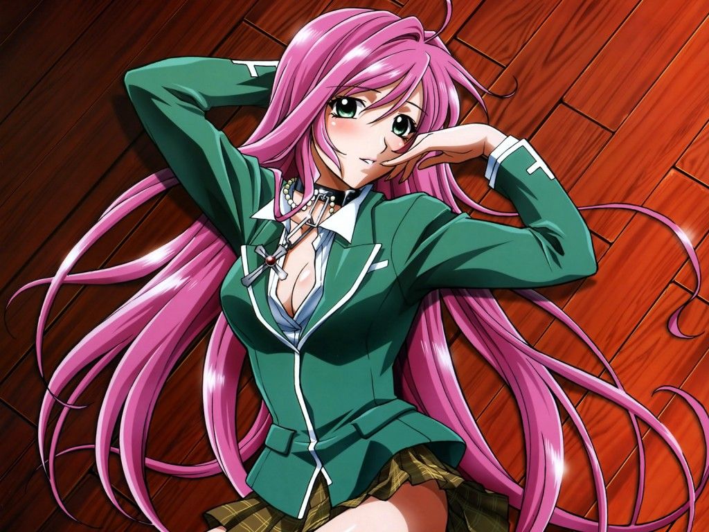Rosario Vampire ragazza rosa, 1024x768 HD, PC Desktop
