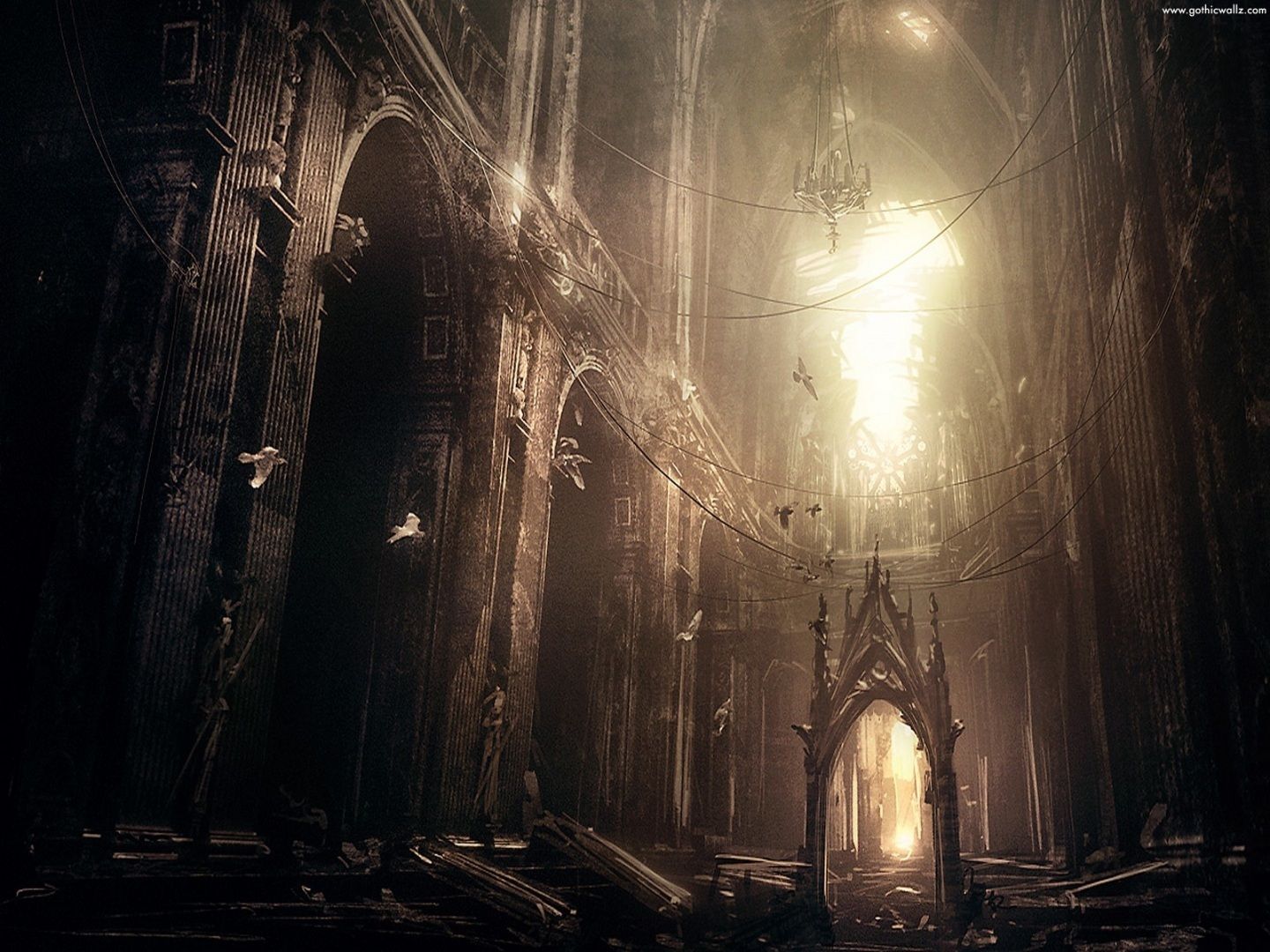 Cattedrale gotica in rovina, 1440x1080 720p, Acer Nitro