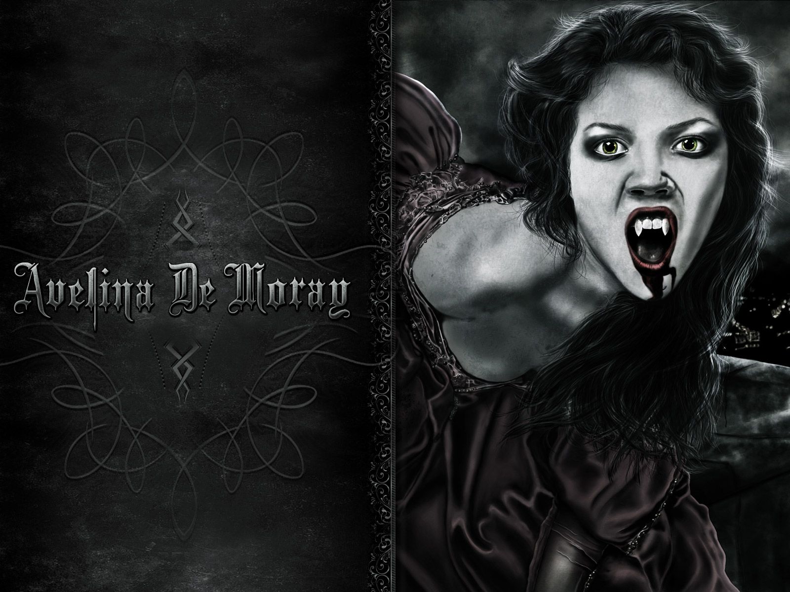 Avelina De Moray vampira gotica, 1600x1200 HD Ready, PC
