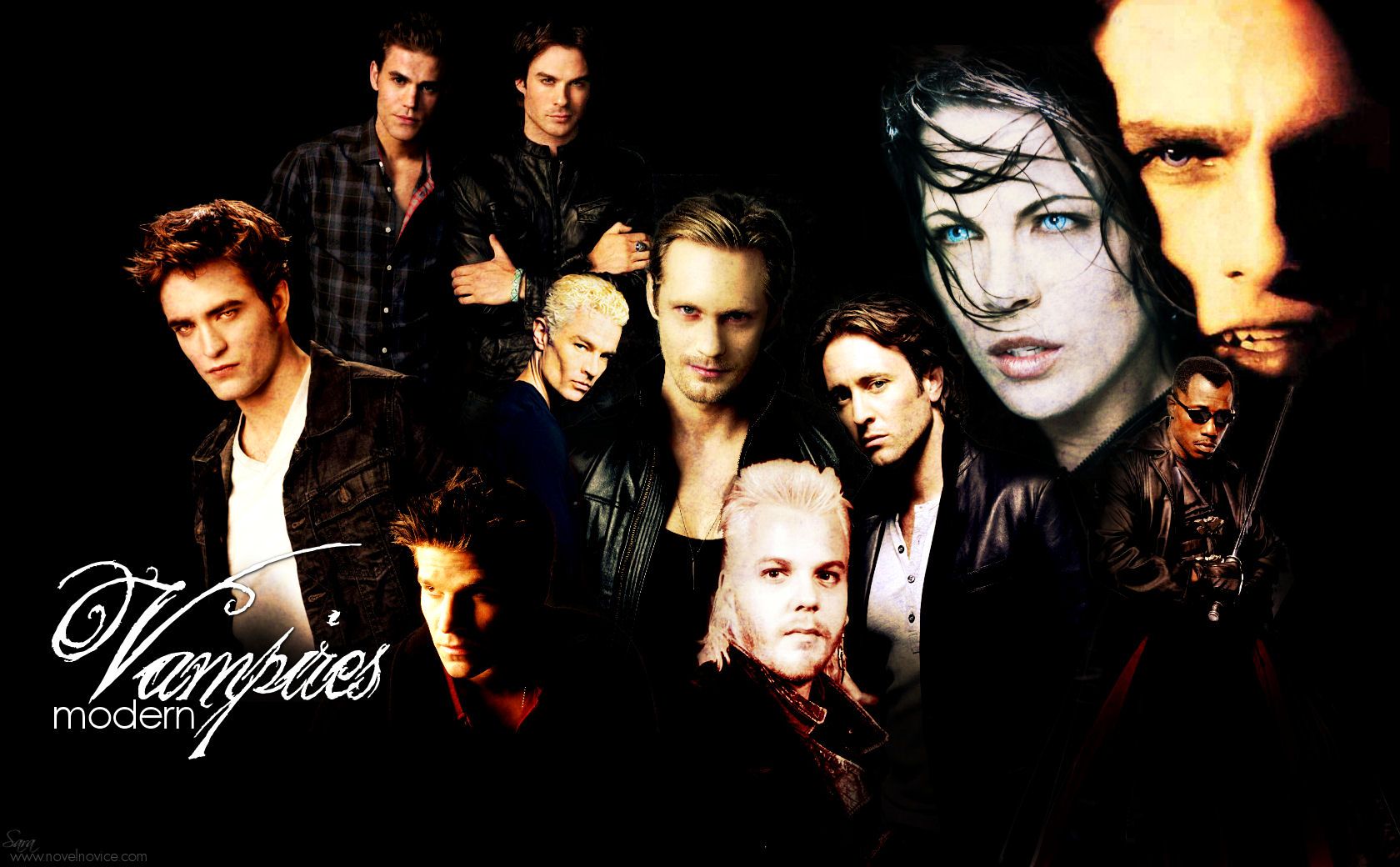 Collage volti vampiri moderni, 1680x1040 900p, PC