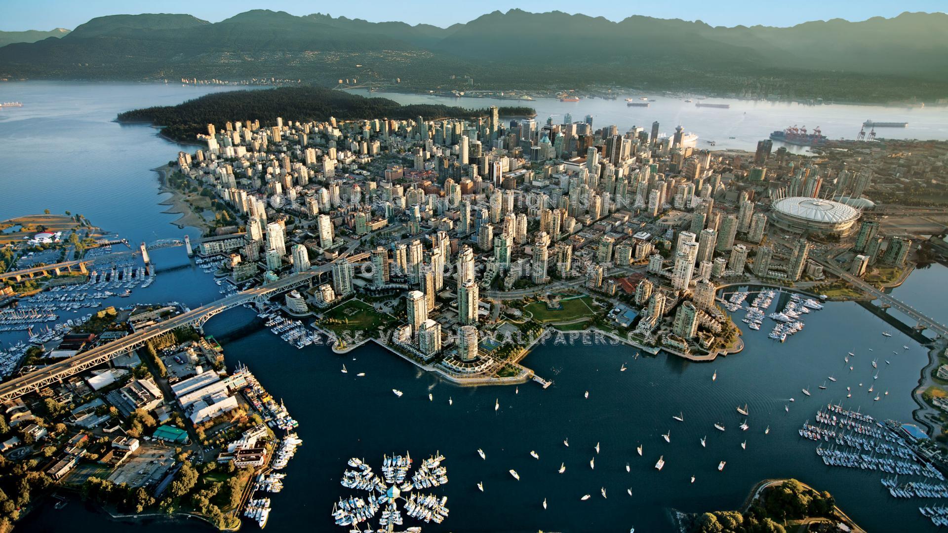 Vista aerea di Vancouver, 1920x1080 Full HD, PC